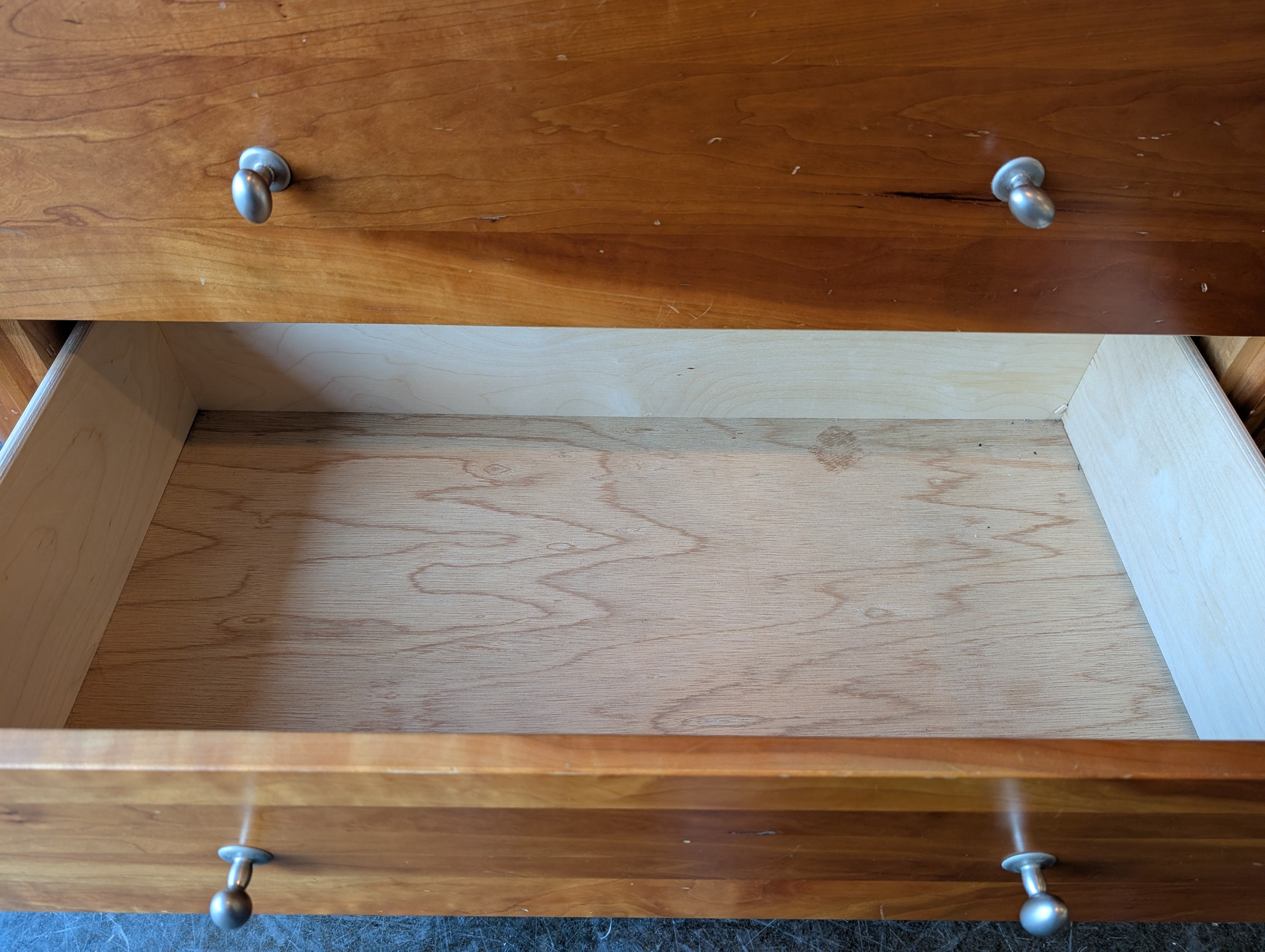 Wood Castle Company Mid-Century Modern Style Solid Wood Armoire Wardrobe with Storage Drawers