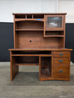 Classic Tradewins Brown Wooden Desk with Hutch