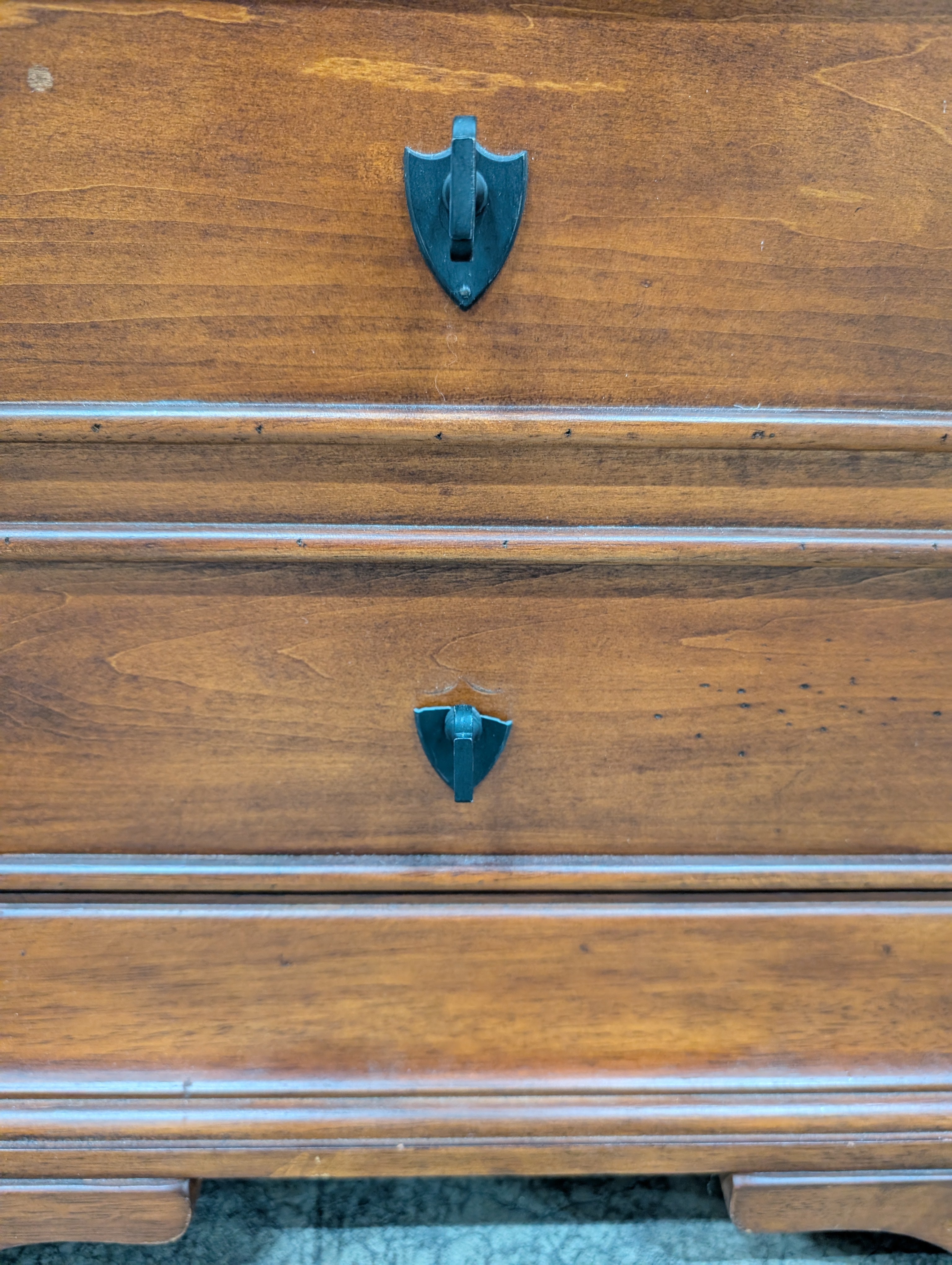 Traditional Dark Wood File Cabinet with Two Drawers