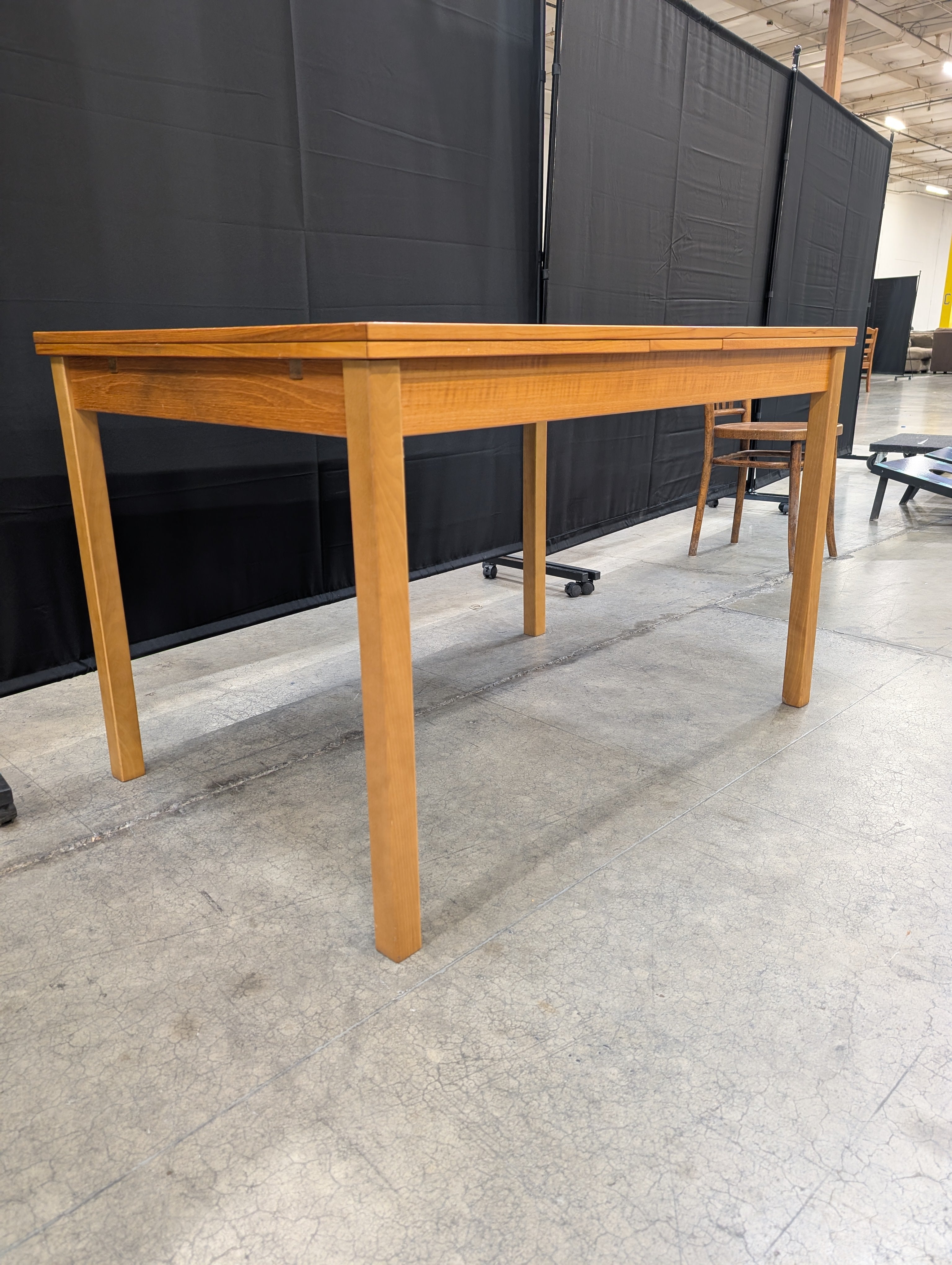 Compact Wooden Dining Set with Upholstered Seating