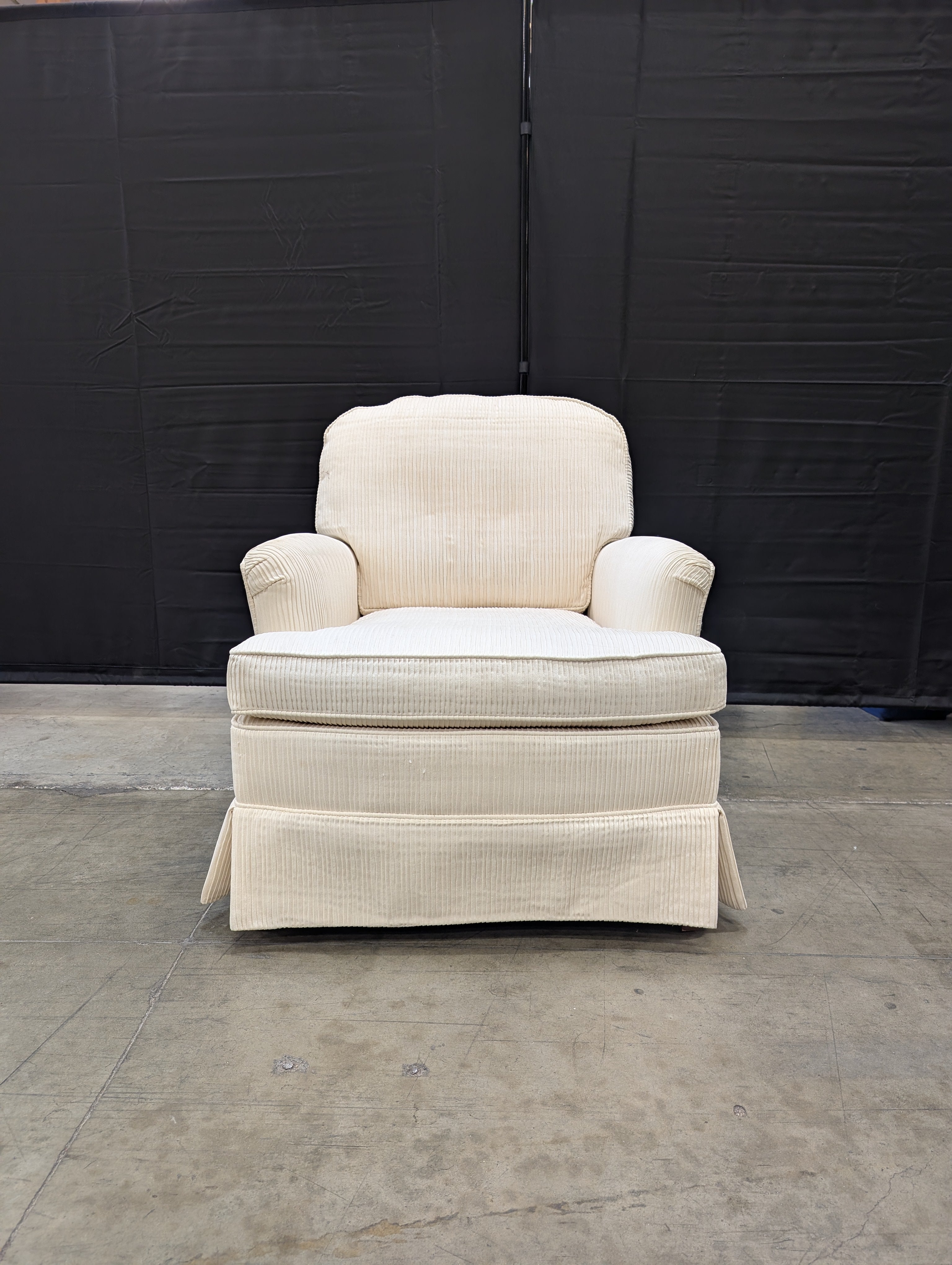 Cream Ribbed WOODMARK Original Accent Armchair