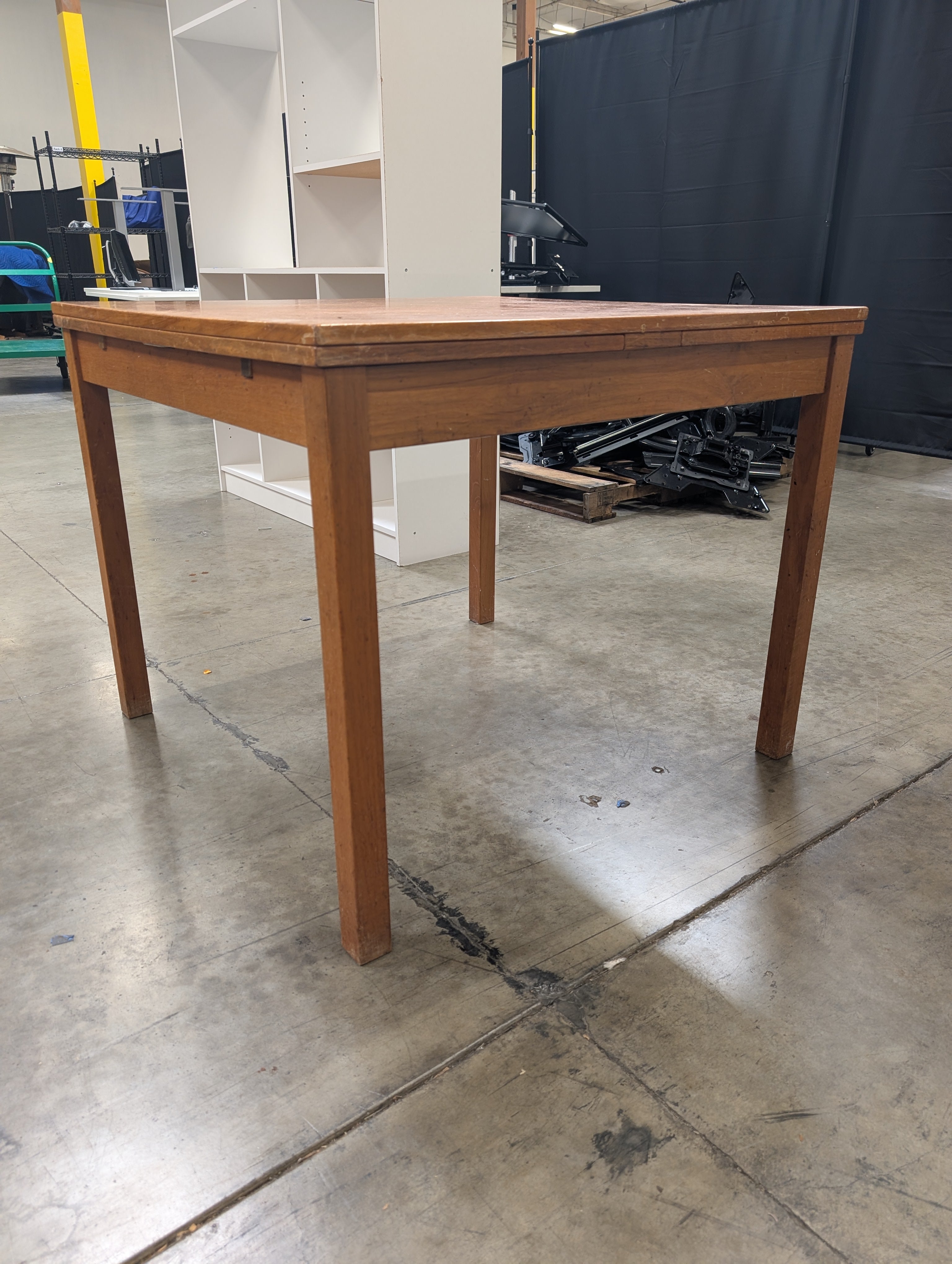 Warm Toned Rectangular Wood Kitchen Table