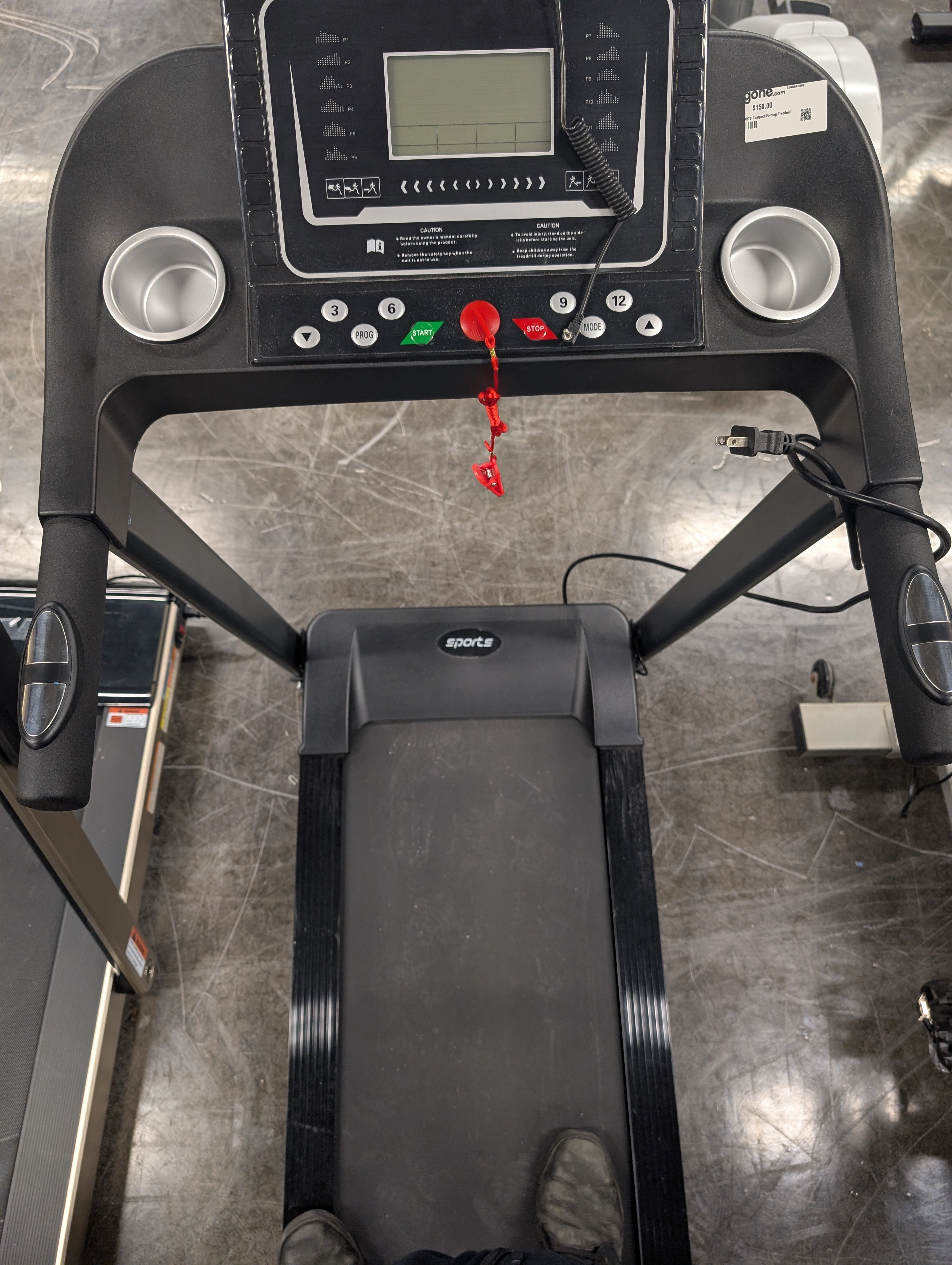 SPORTS Compact Folding Treadmill