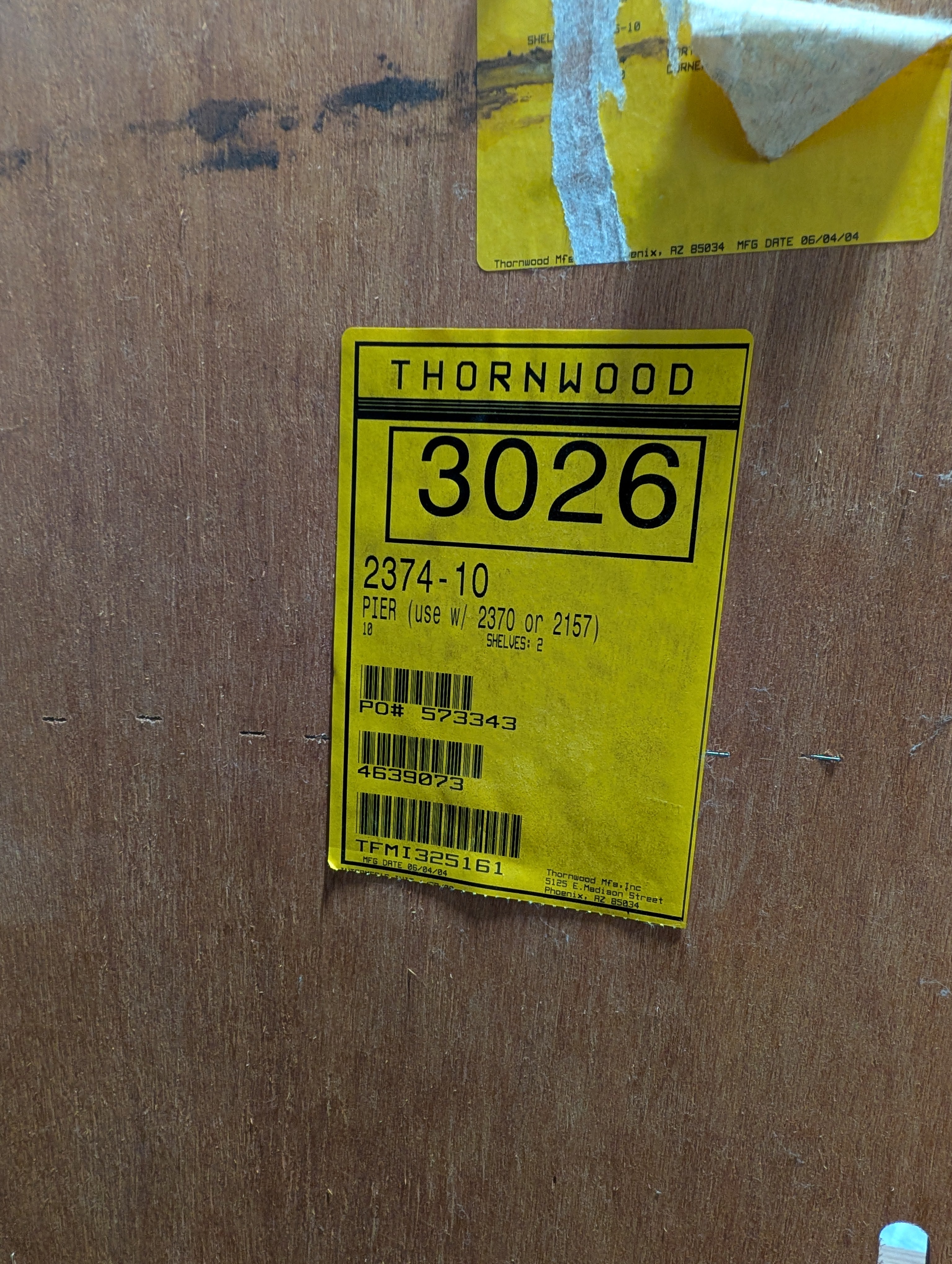 Solid Wood Thornwood Display Cabinet with Glass Door