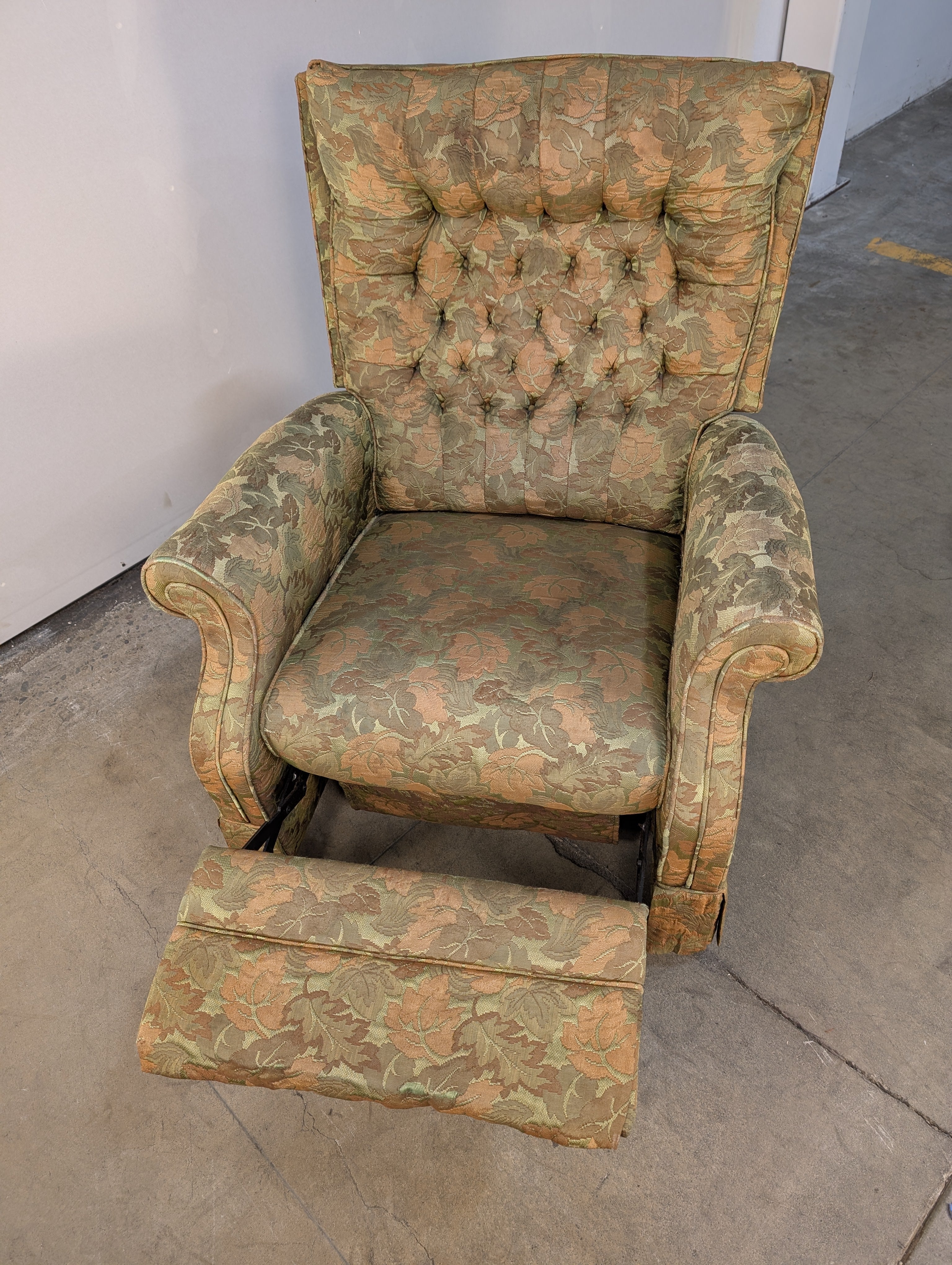 Vintage Floral Pattern Armchair