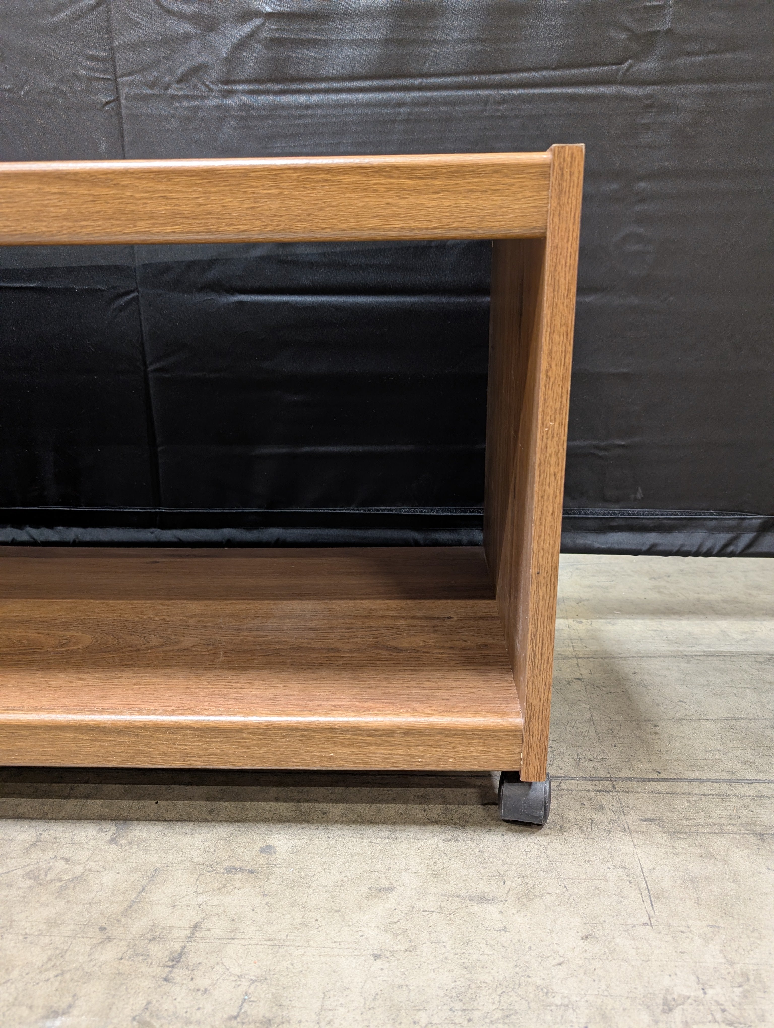 Compact Wooden Open Shelf Storage Unit