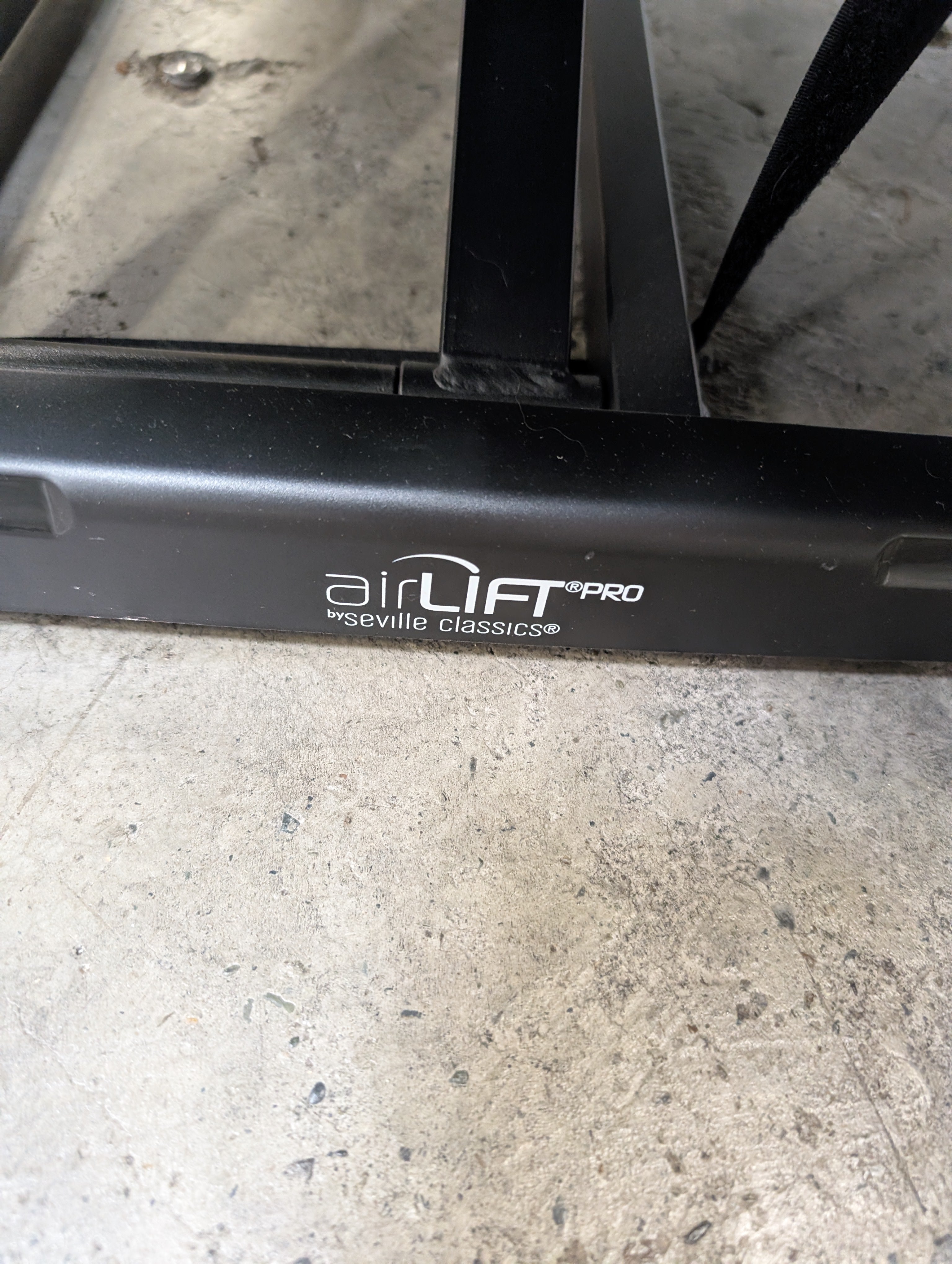 Adjustable Black Sit-Stand Airlift Pro workstation