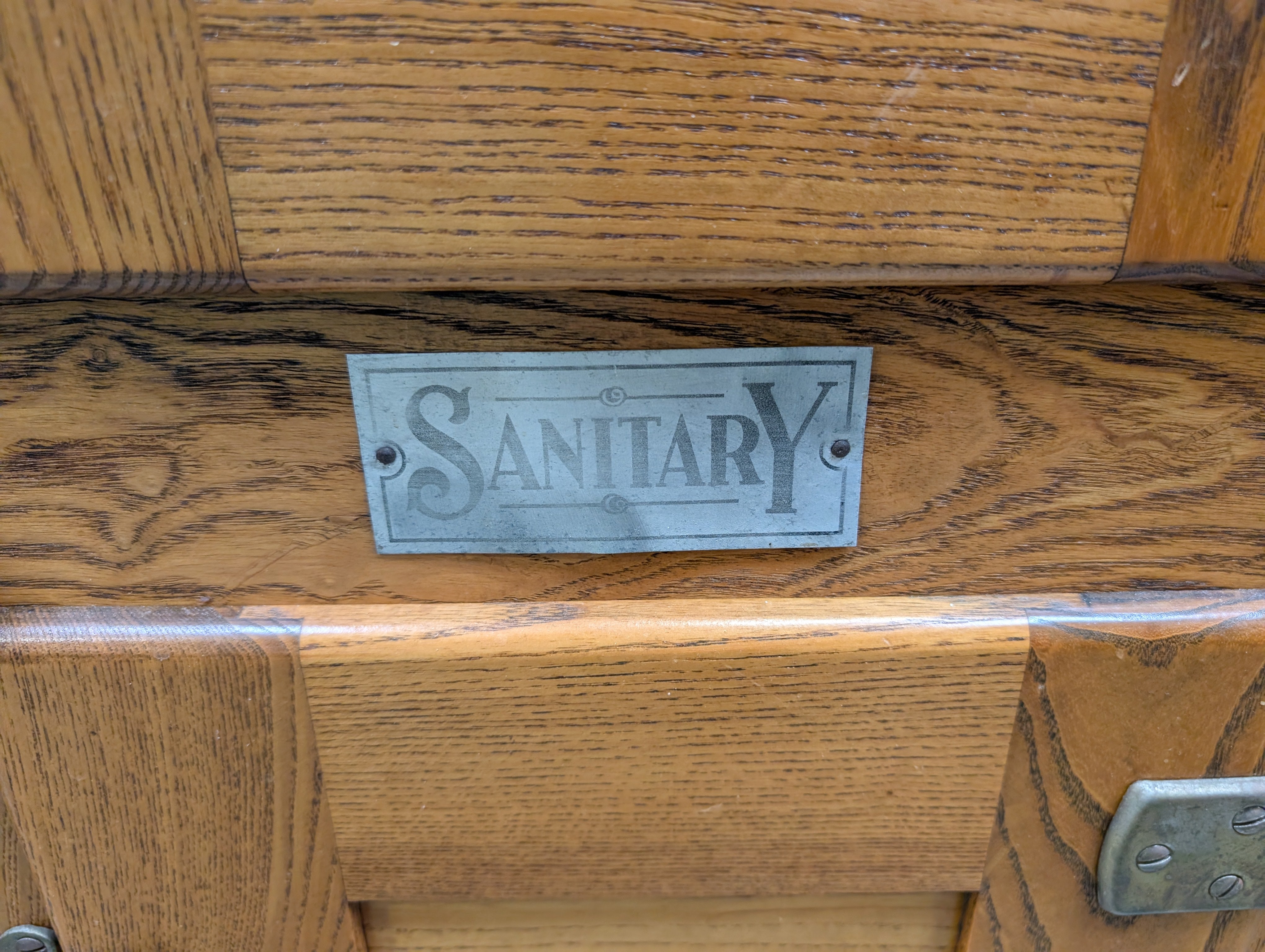 Vintage Oak Ice Box Cabinet