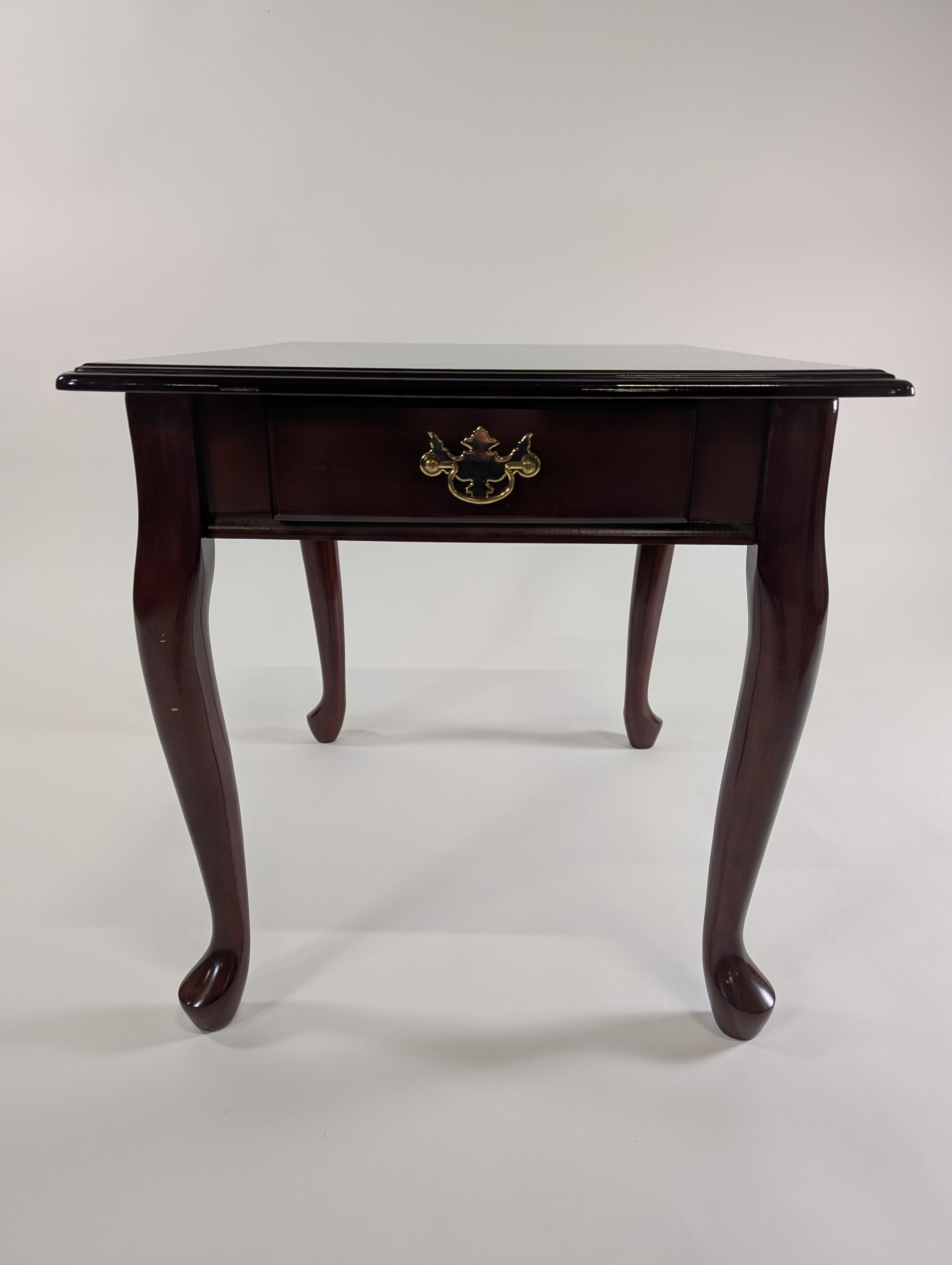 Traditional Dark Wood Side Table