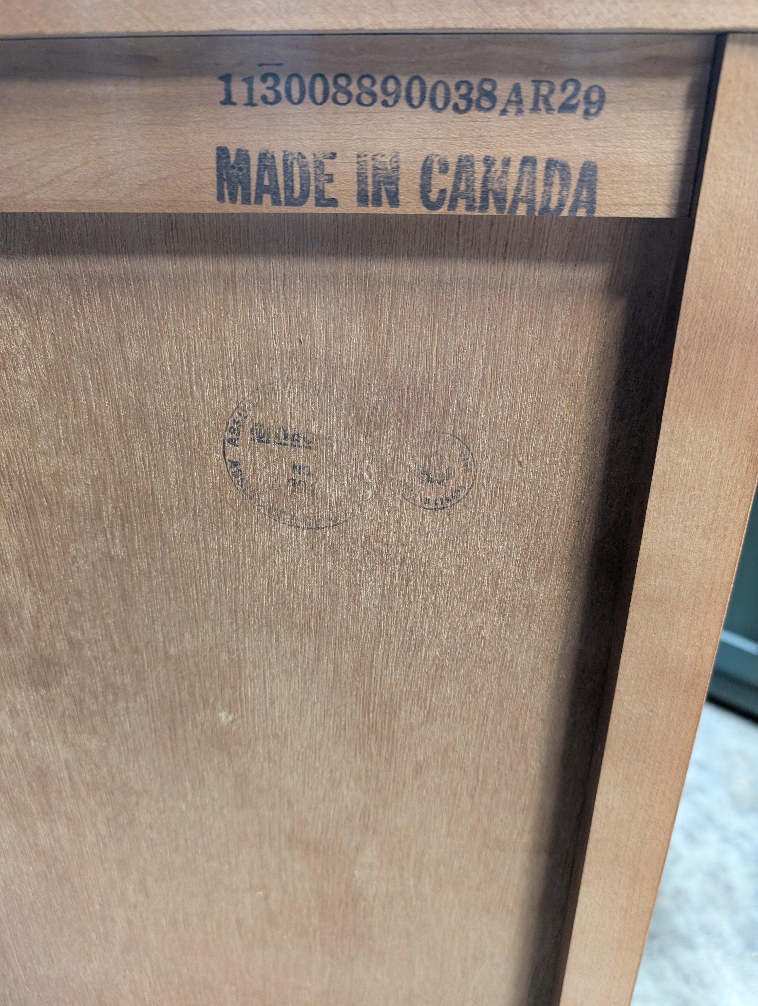 Spacious Cherry Finish Wood Double Dresser with 12 Drawers