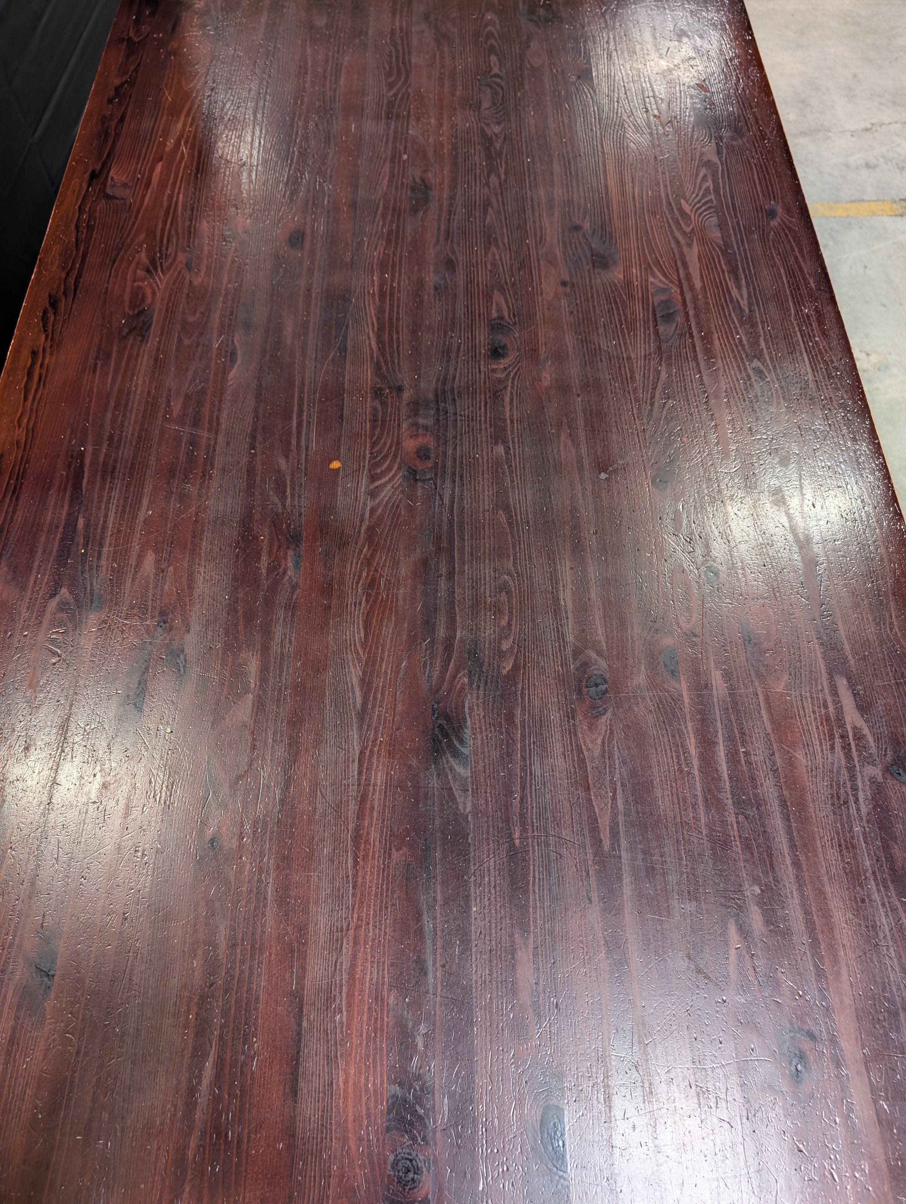 Dark Wood Rectangular Dining Table