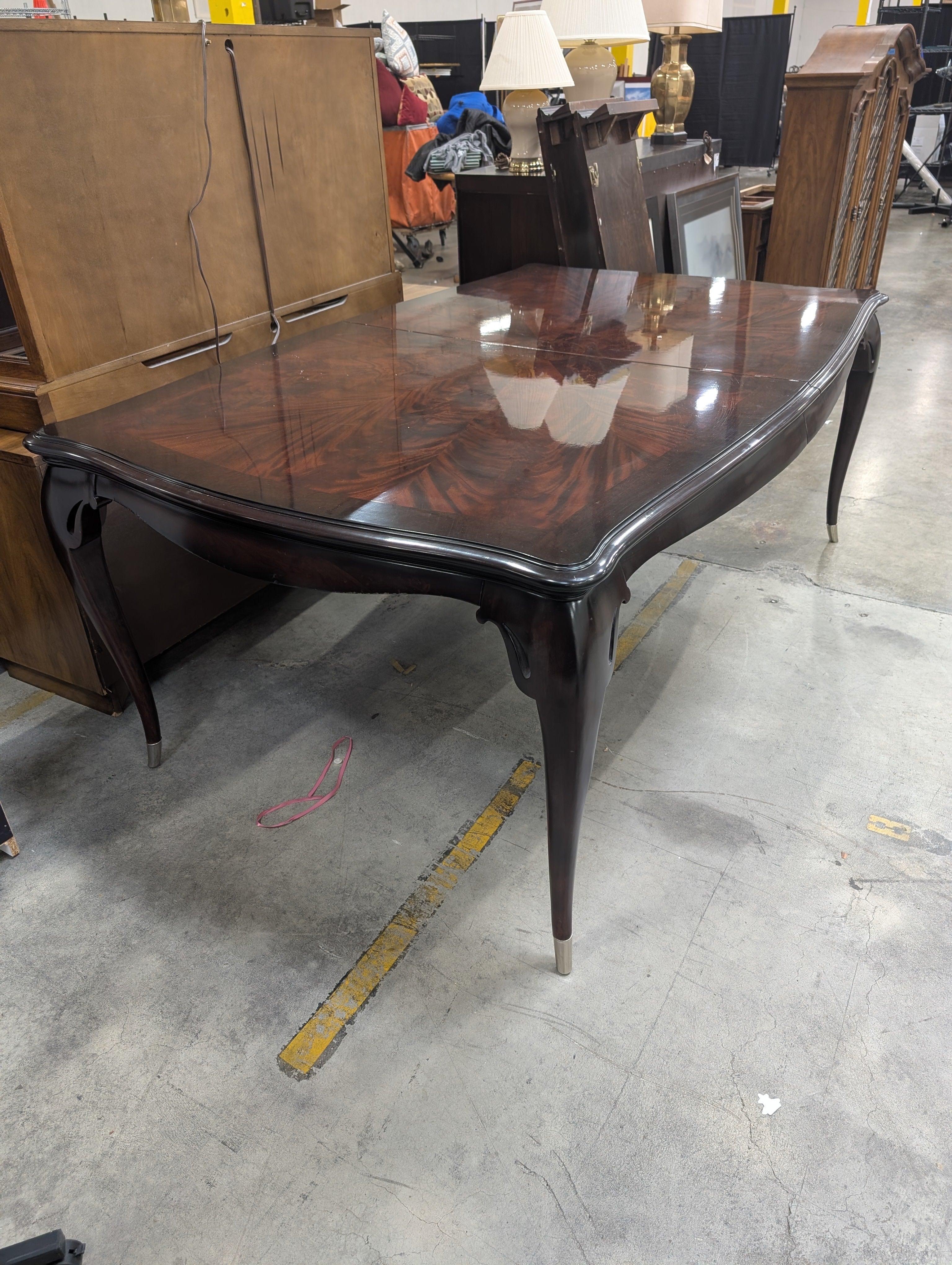 Dining Table in Dark Wood with Two leaves
