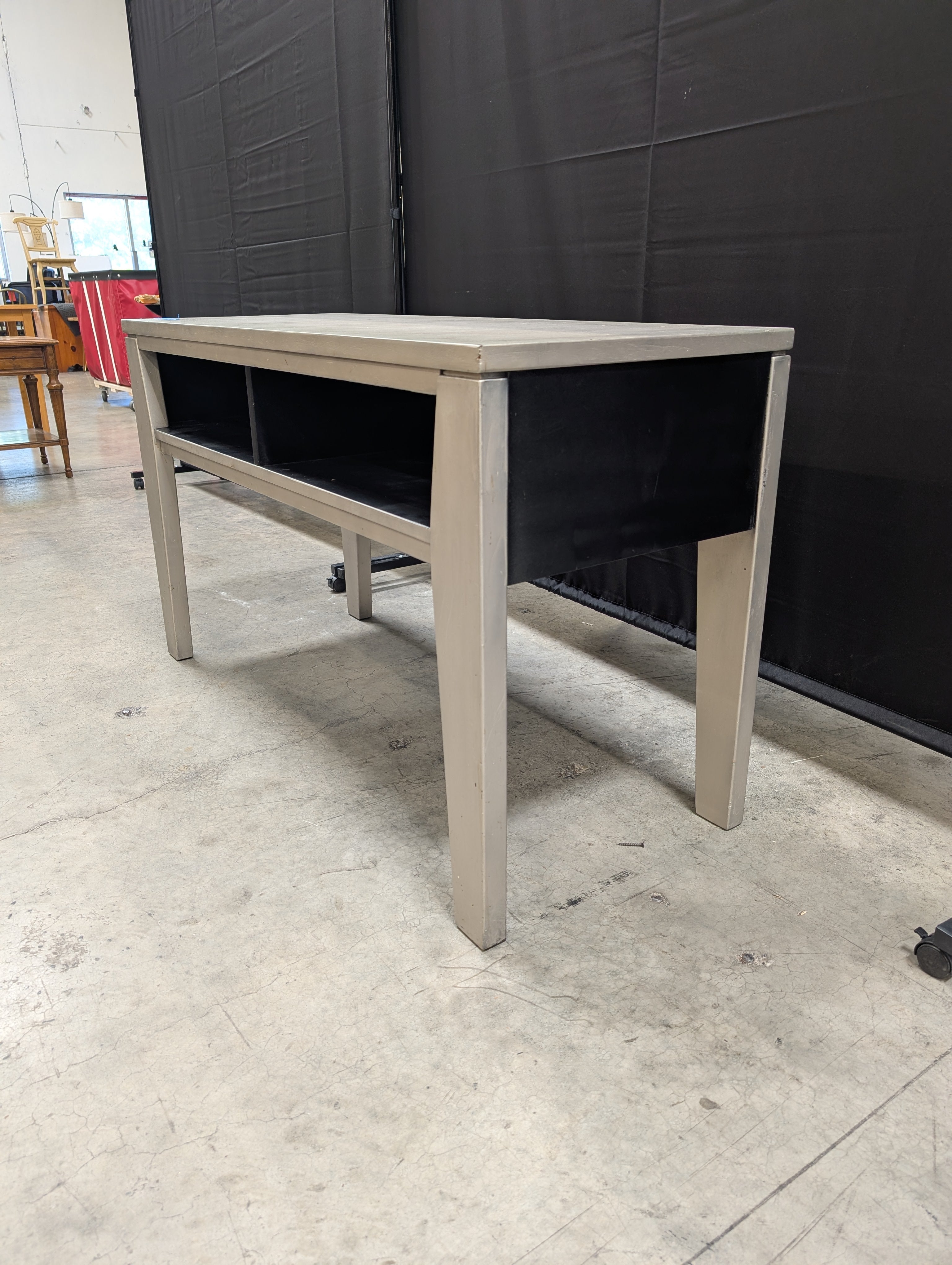 Grey Ashley Furniture Console Table with Open Shelf