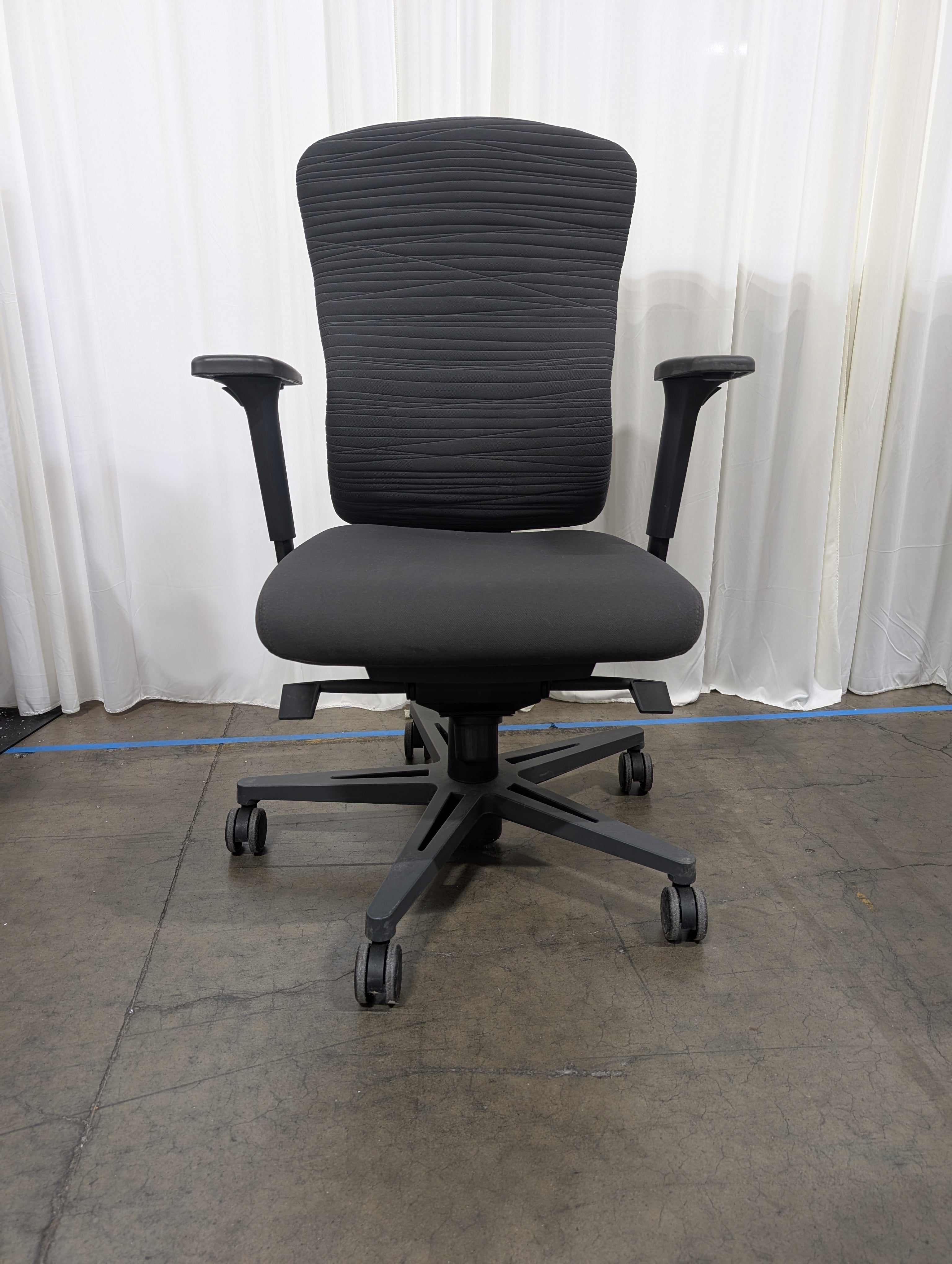 Dark Gray Fabric Swivel Office Chair