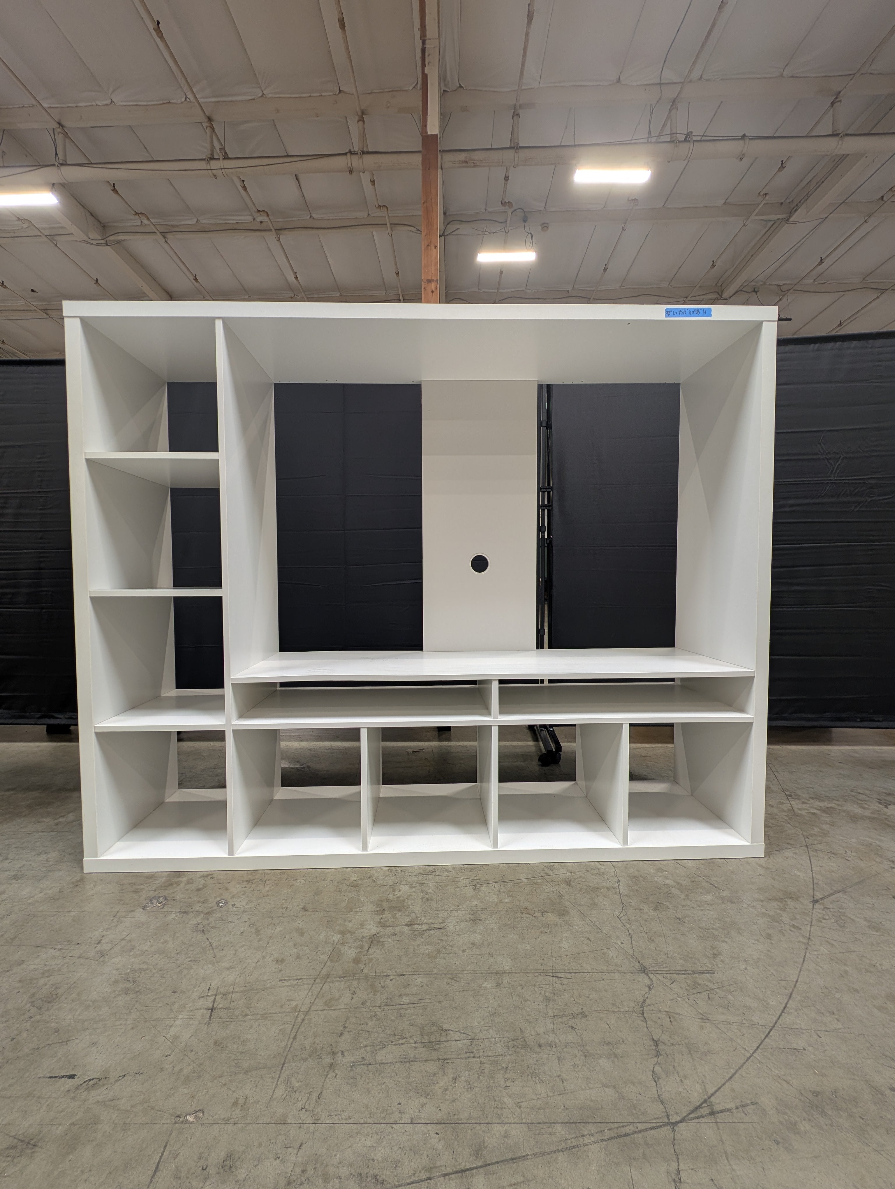Versatile White Modular Cube Storage Unit