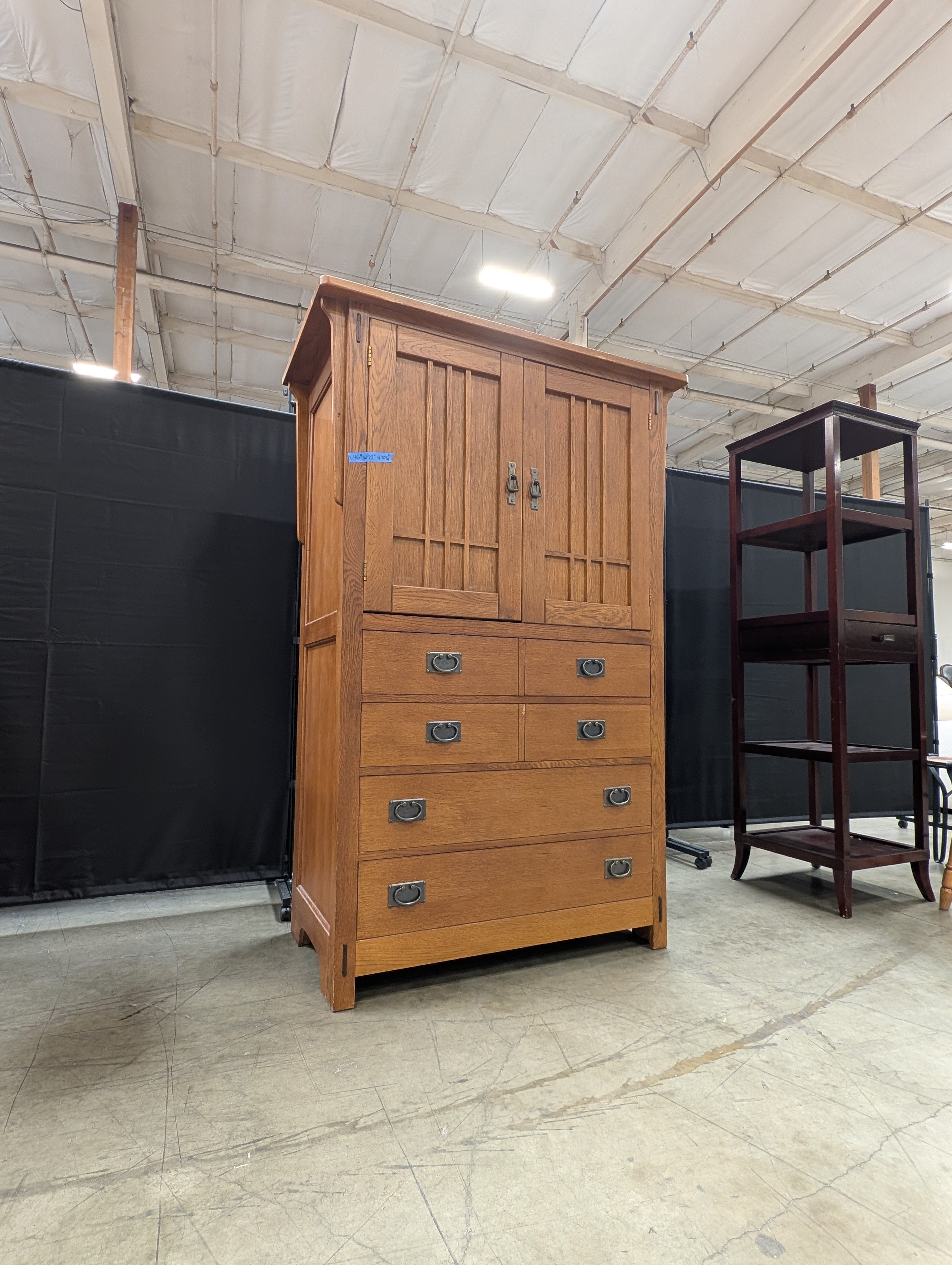 Hooker Furniture Craftsman Oak Armoire with Multiple Drawers