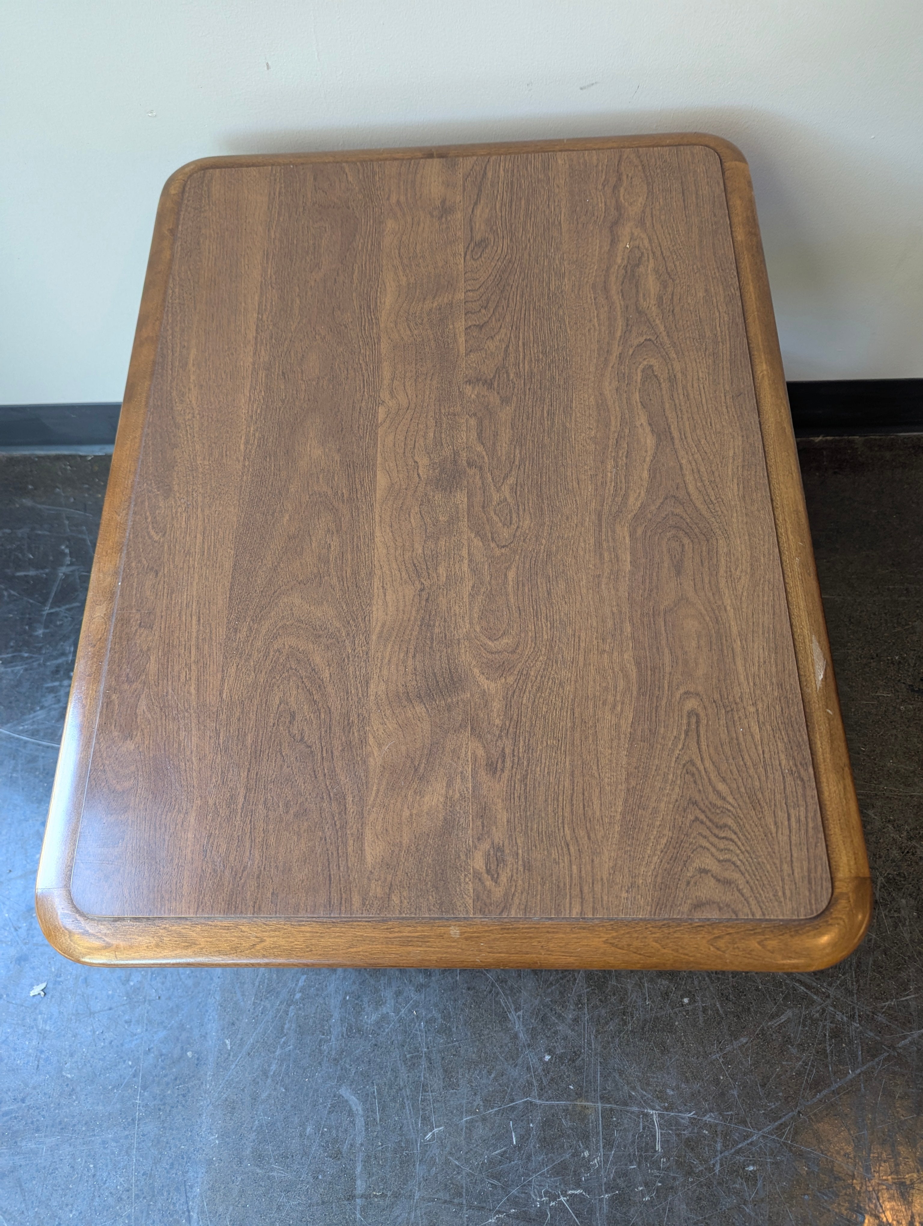 Rustic Hardwood Coffee Table with Turned Legs