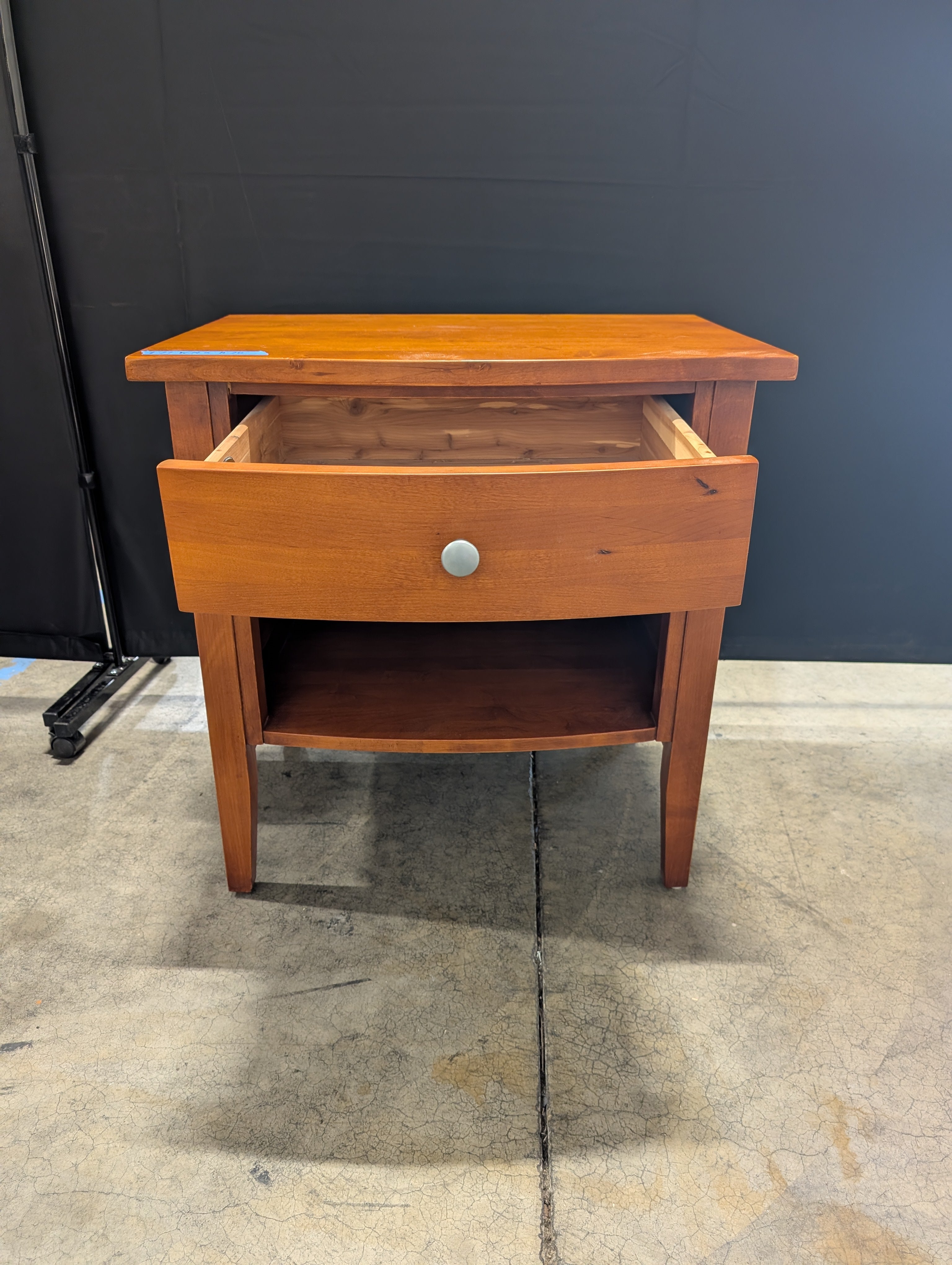 Tradewins Warm Brown Wood Nightstand with Drawer