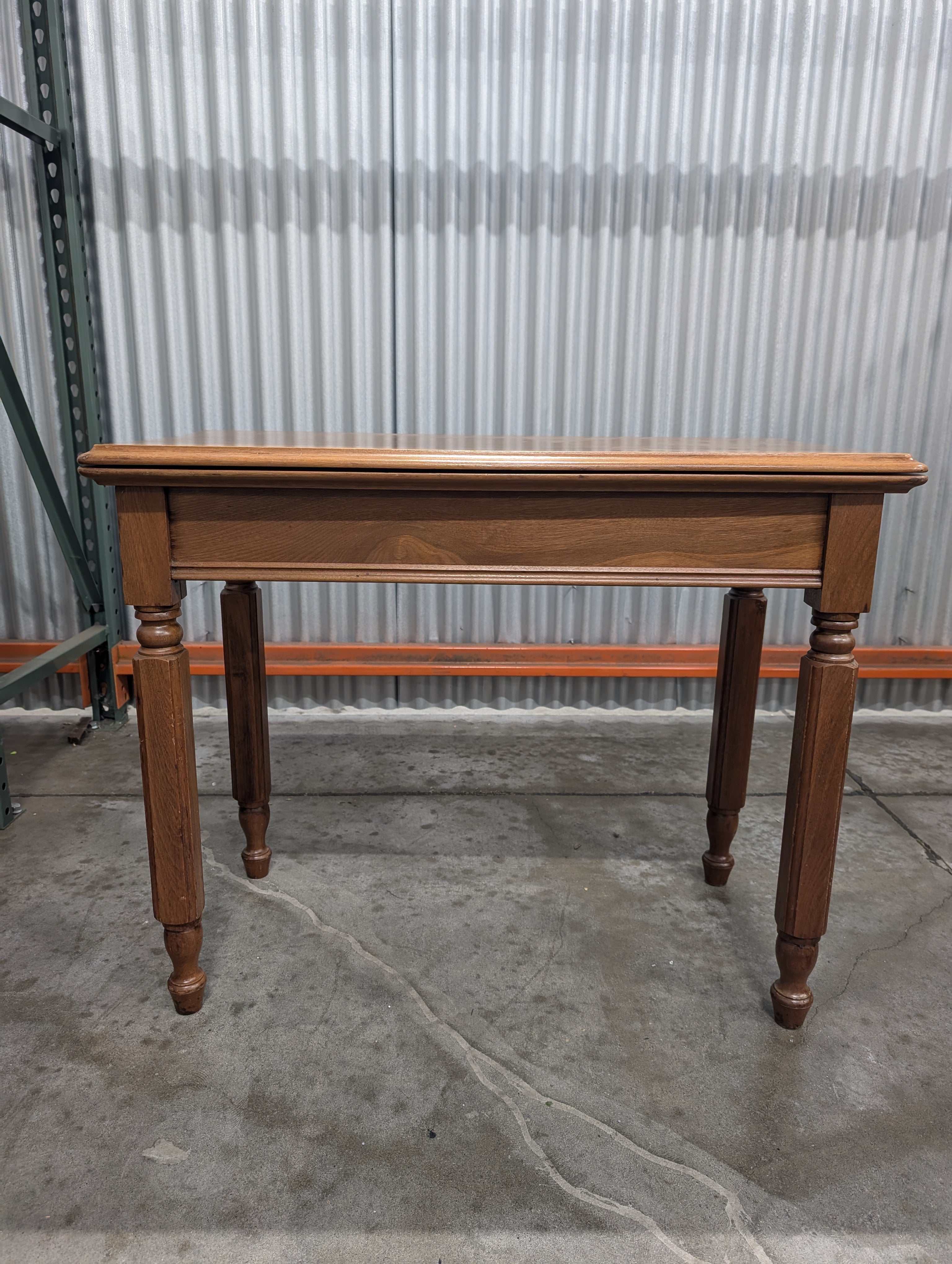 Vintage Wood Drop Leaf Console Table
