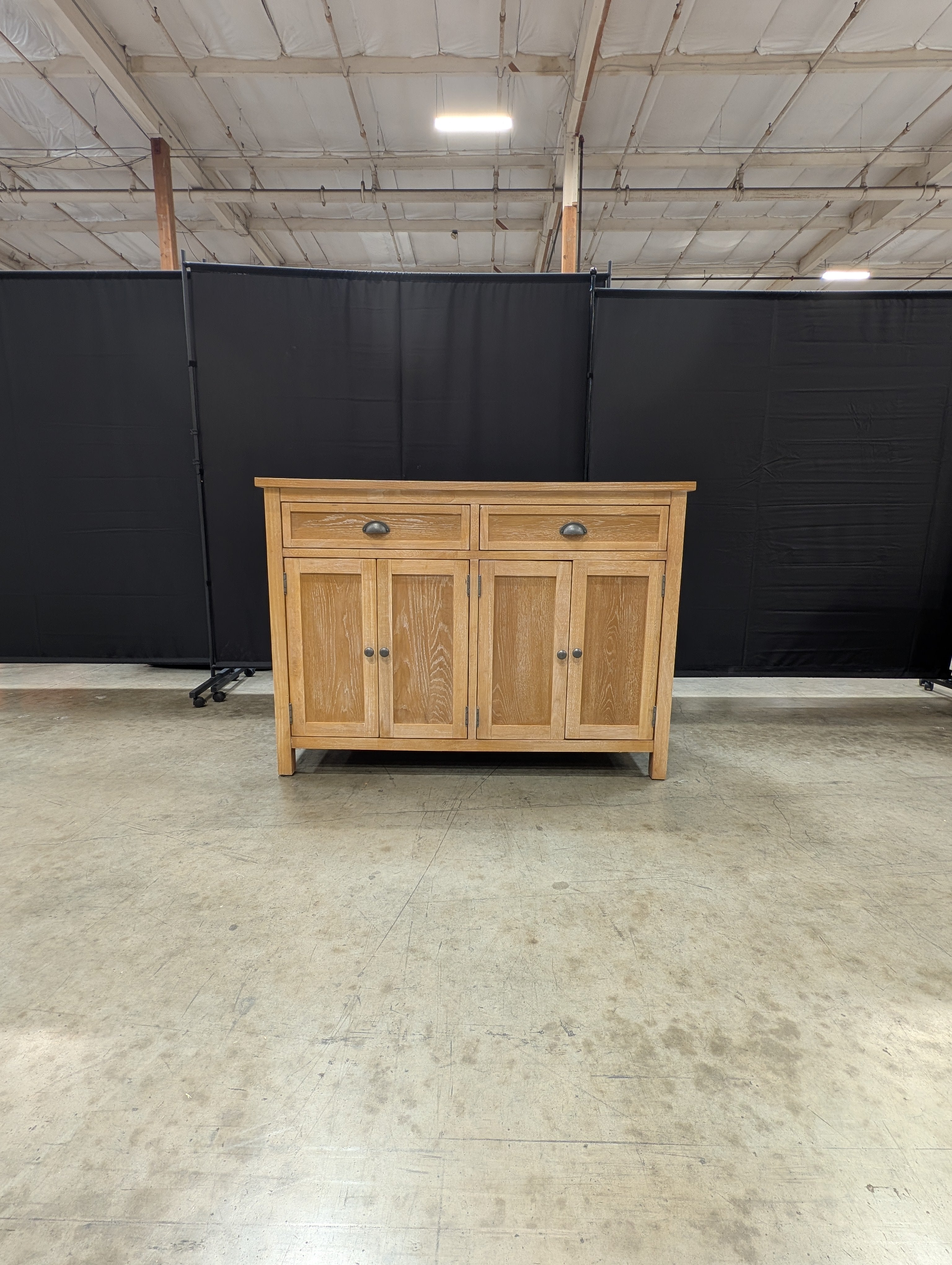 Pier 1 Imports Wood Sideboard Cabinet with Storage Drawers