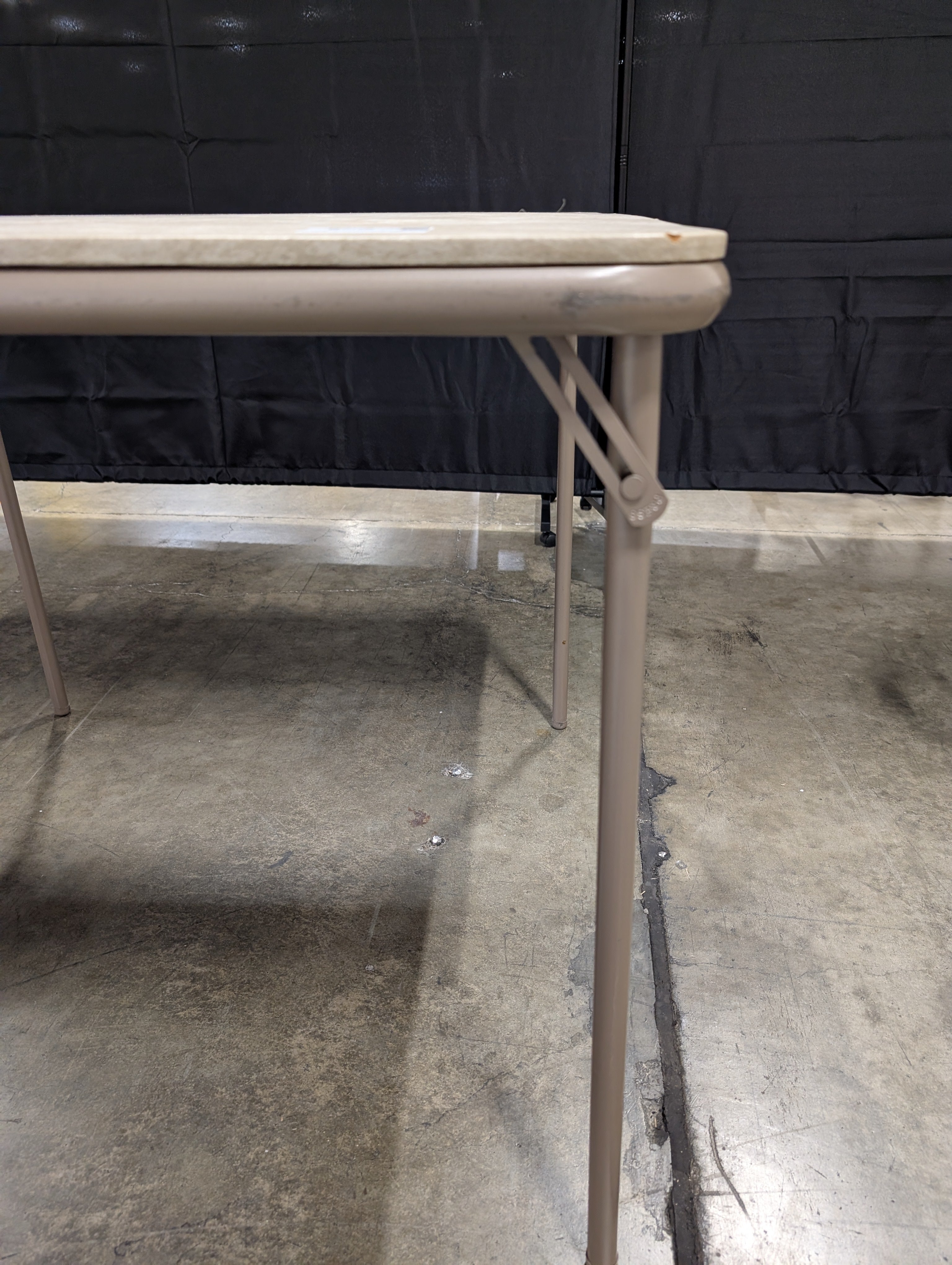 Practical Tan Rectangular Folding Table