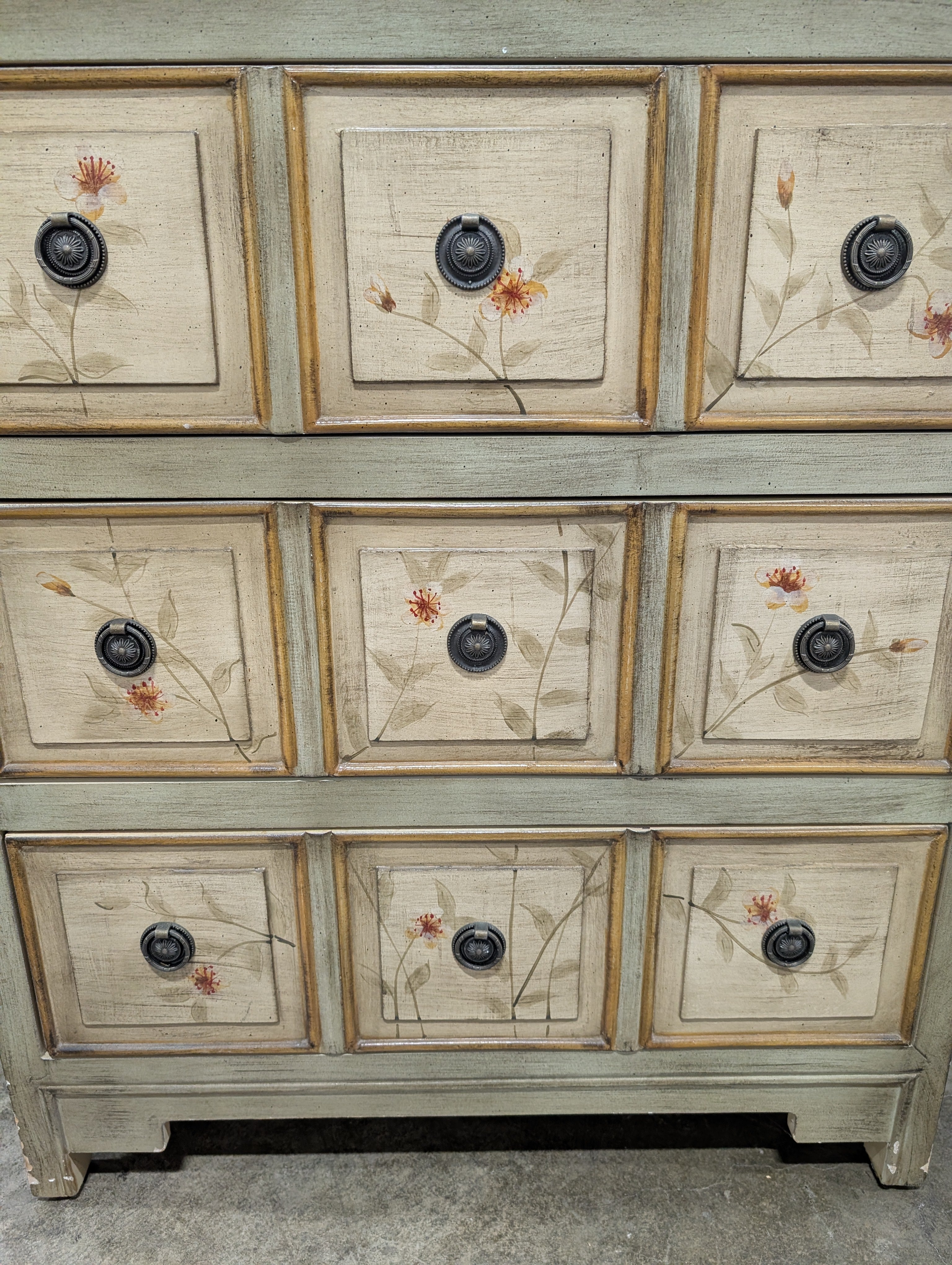 Apothecary Style Three Drawer Accent Chest