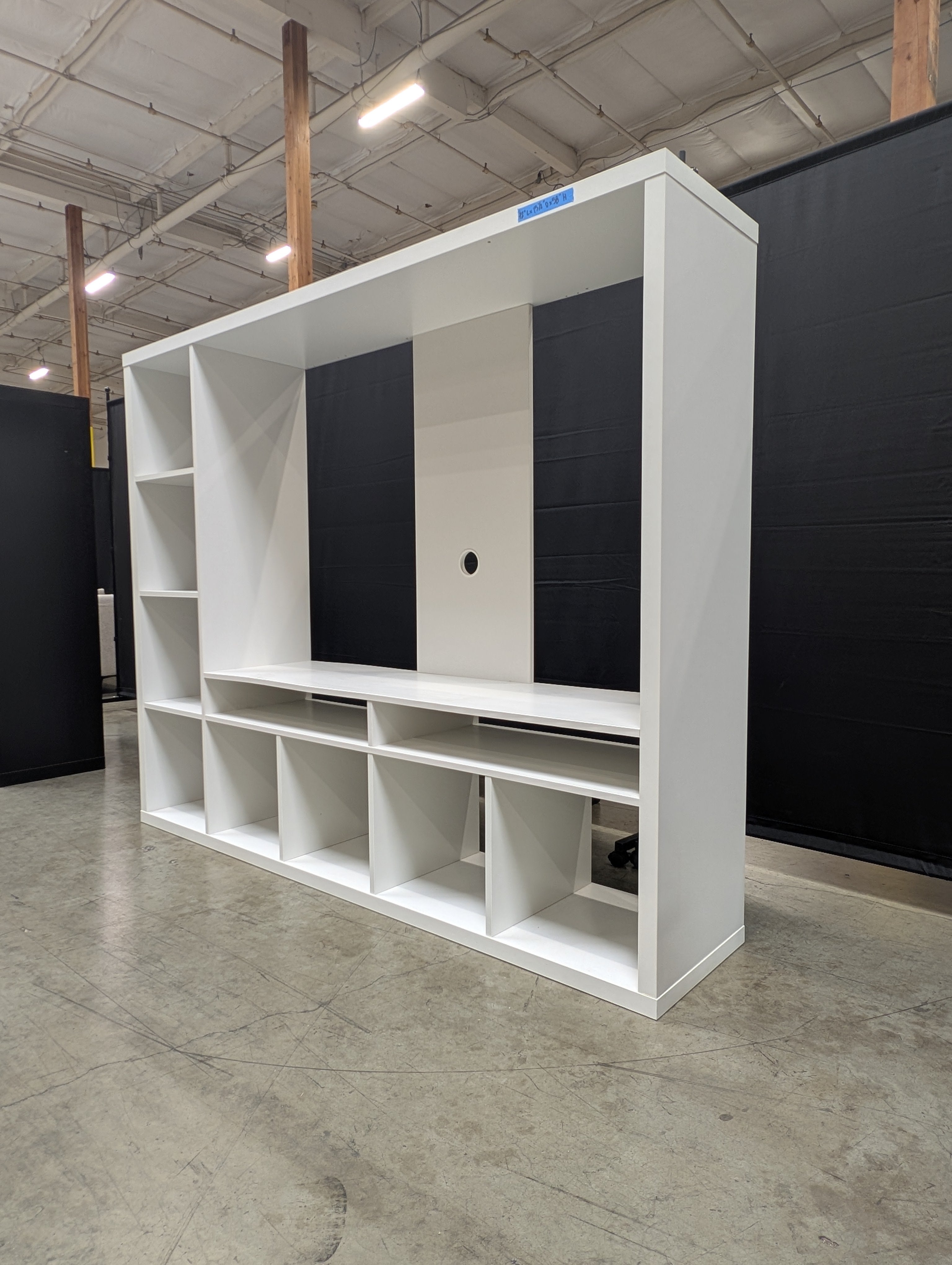 Versatile White Modular Cube Storage Unit