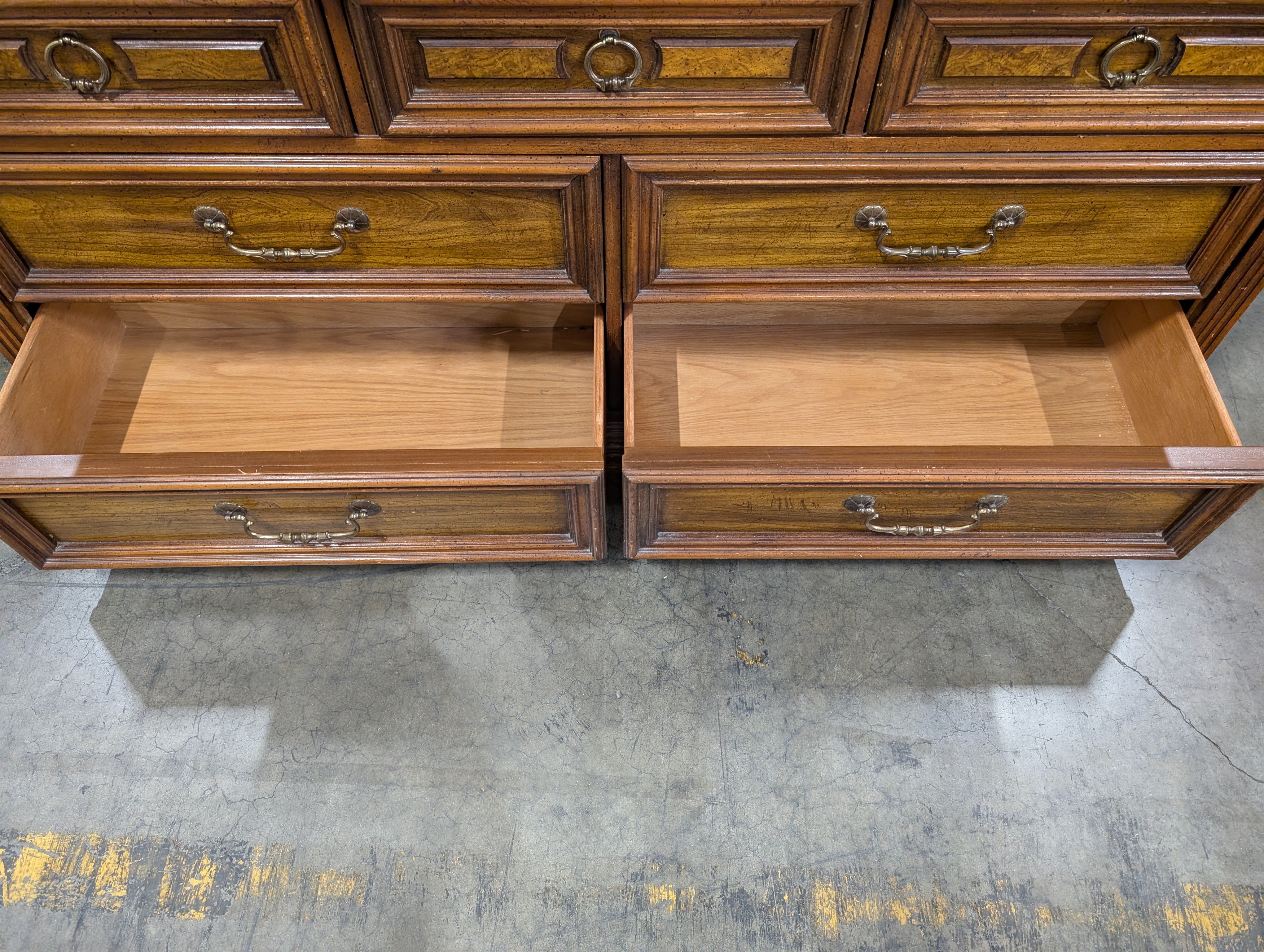 Traditional Dark Wood Seven-Drawer Dresser (NO MIRROR)