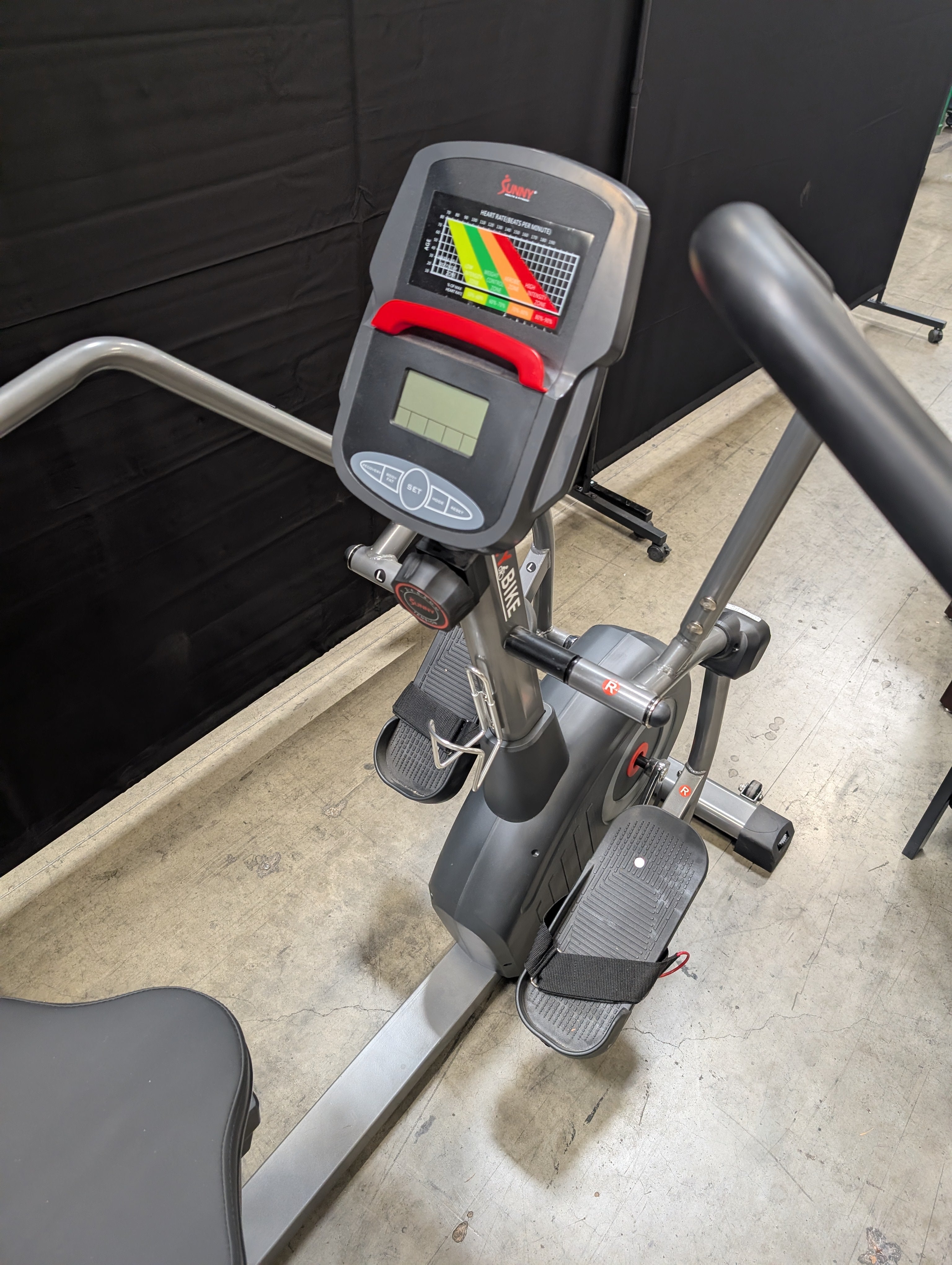 Sunny Health & Fitness Recumbent Cross Trainer Exercise Bike