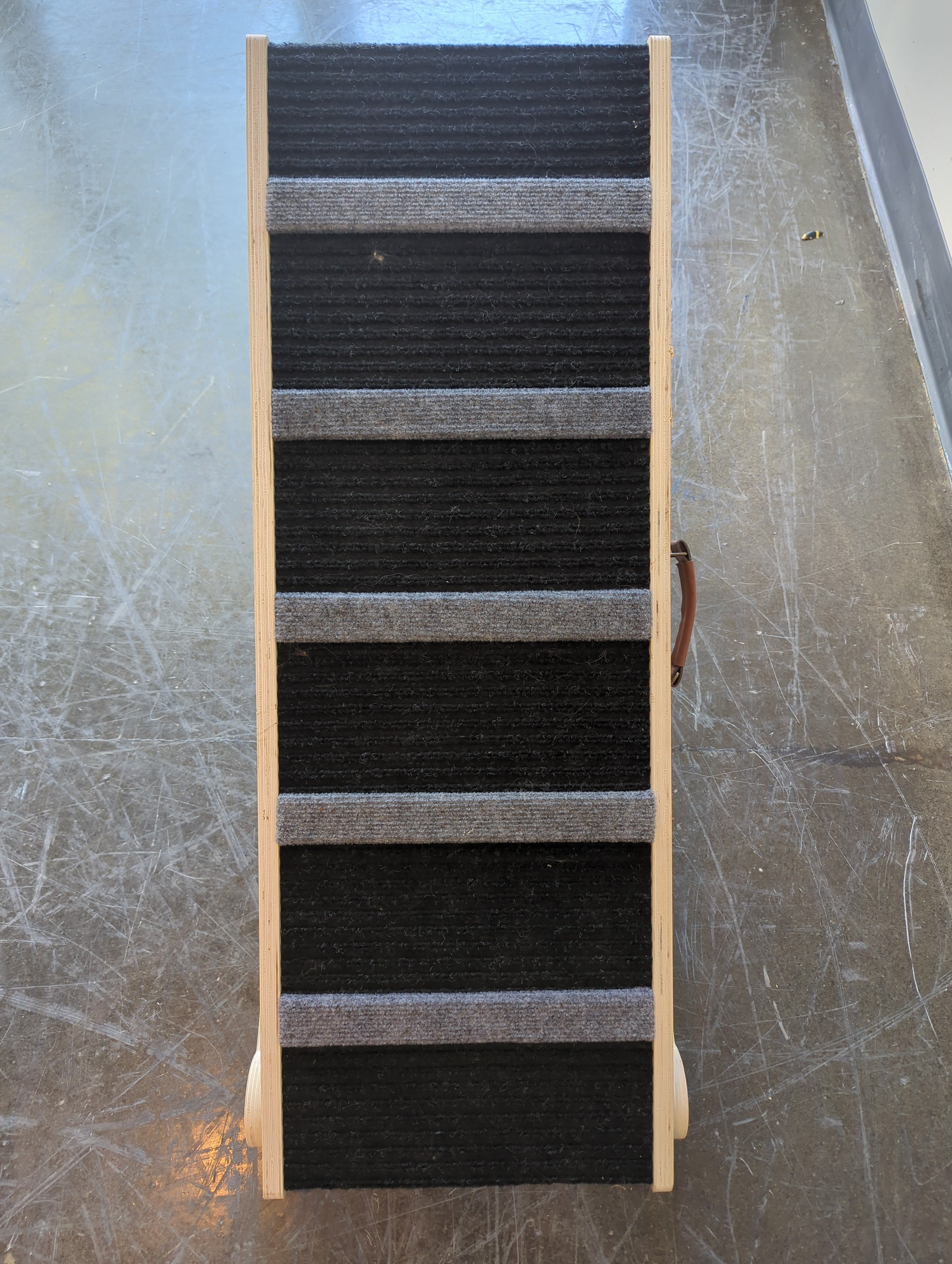 SweetBin Pet Ramp: Sturdy Wooden Pet Steps with Carpeted Surface