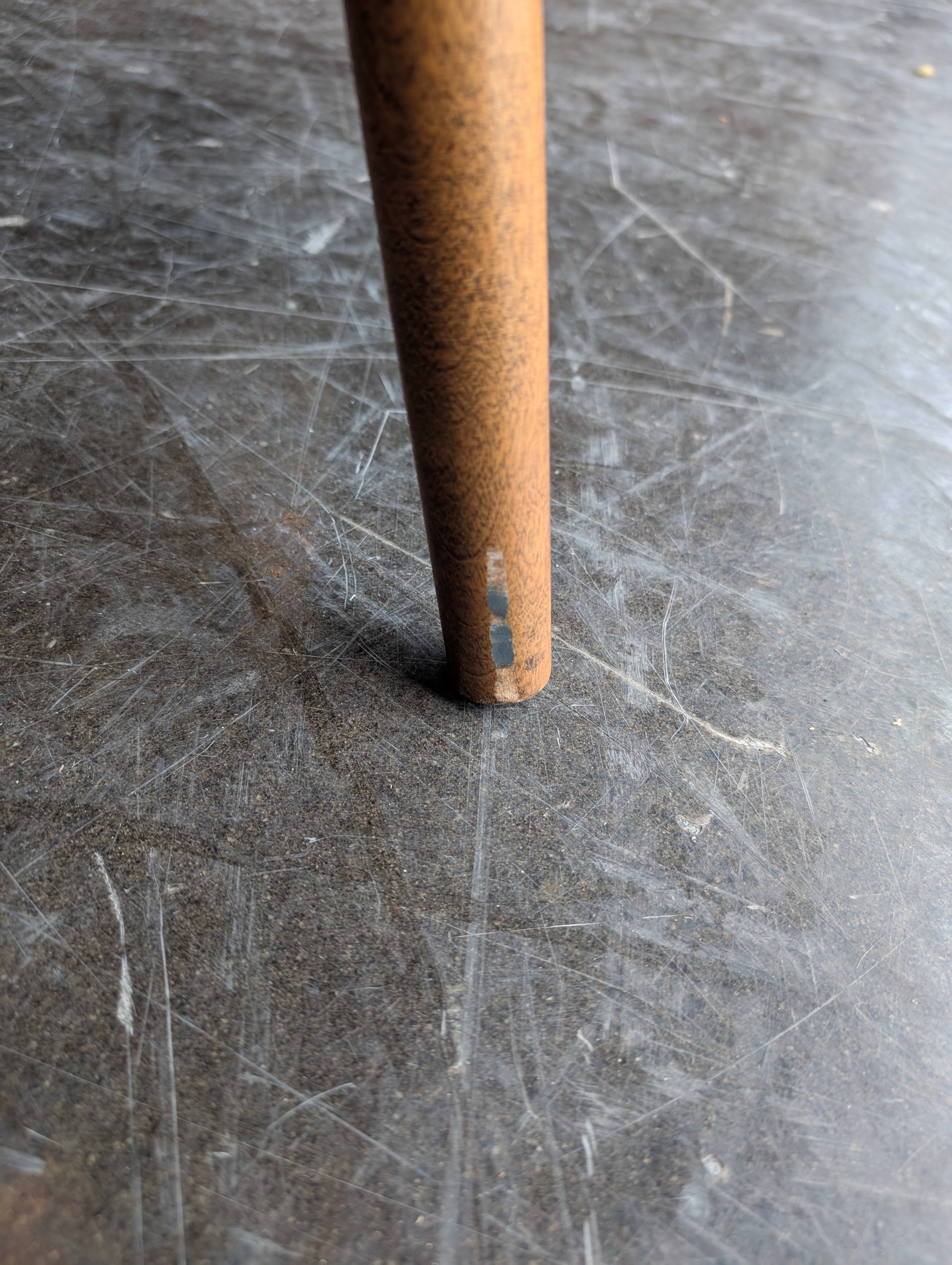 S. Bent & Bros. Colonial Spindle Back Wood Settee with Floral Stencil