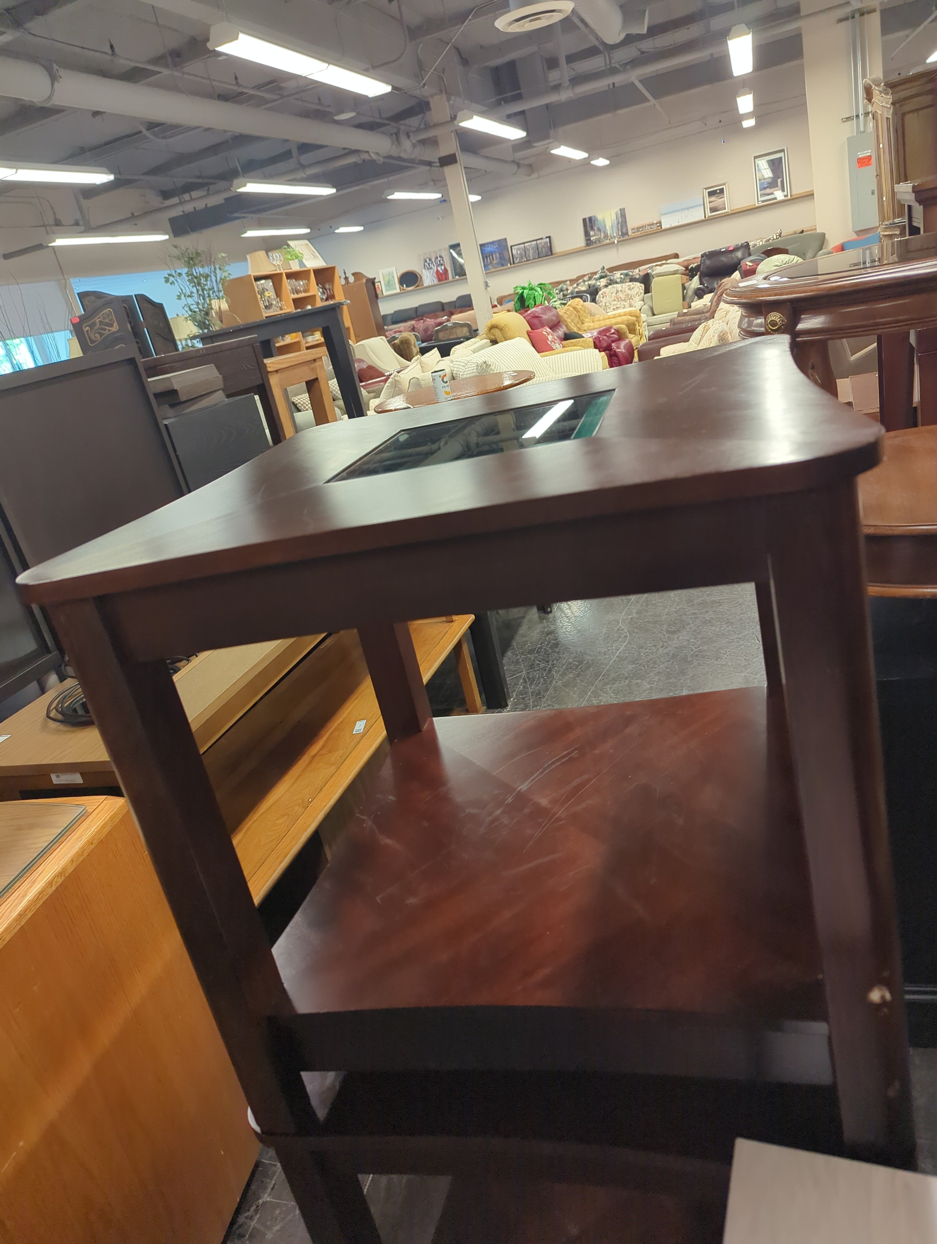 Dark Wood Side Table