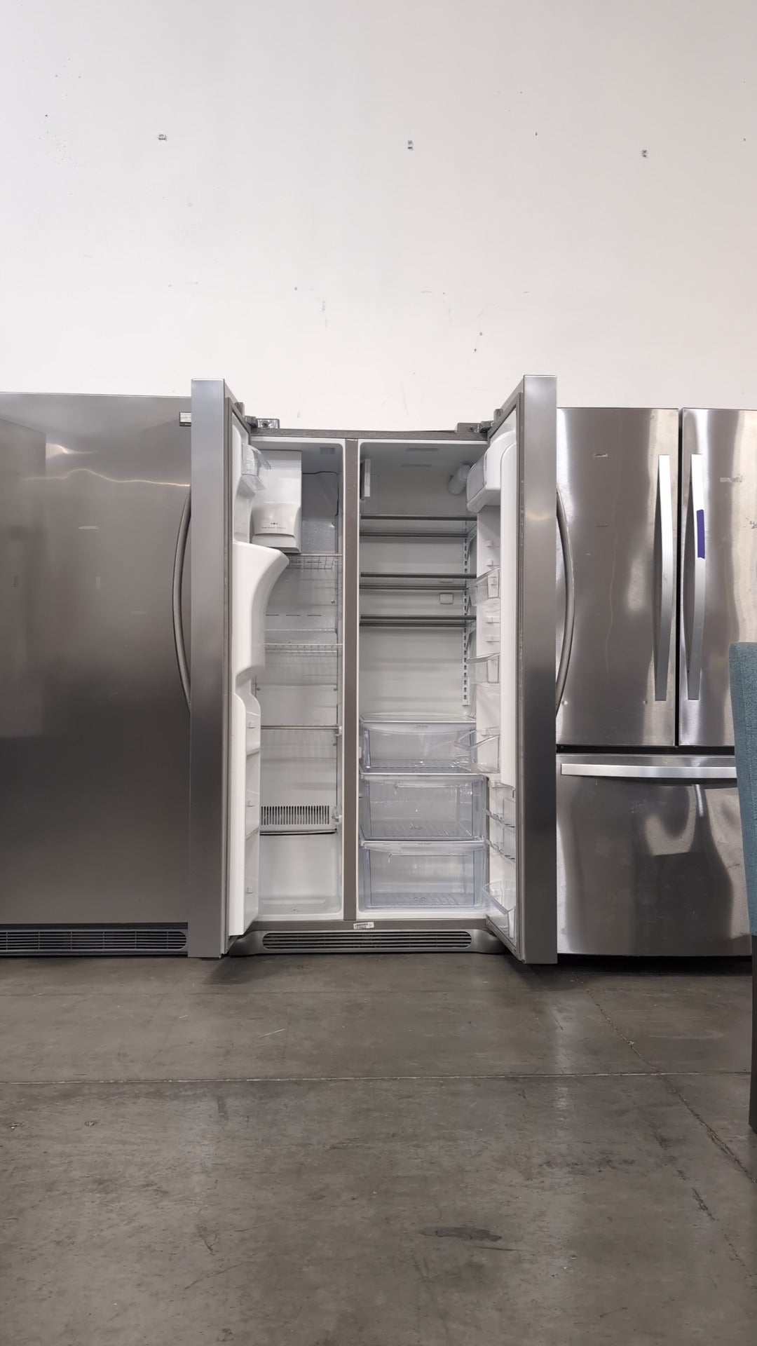 FRIGIDAIRE GALLERY Stainless Steel Side-by-Side Refrigerator with External Dispenser
