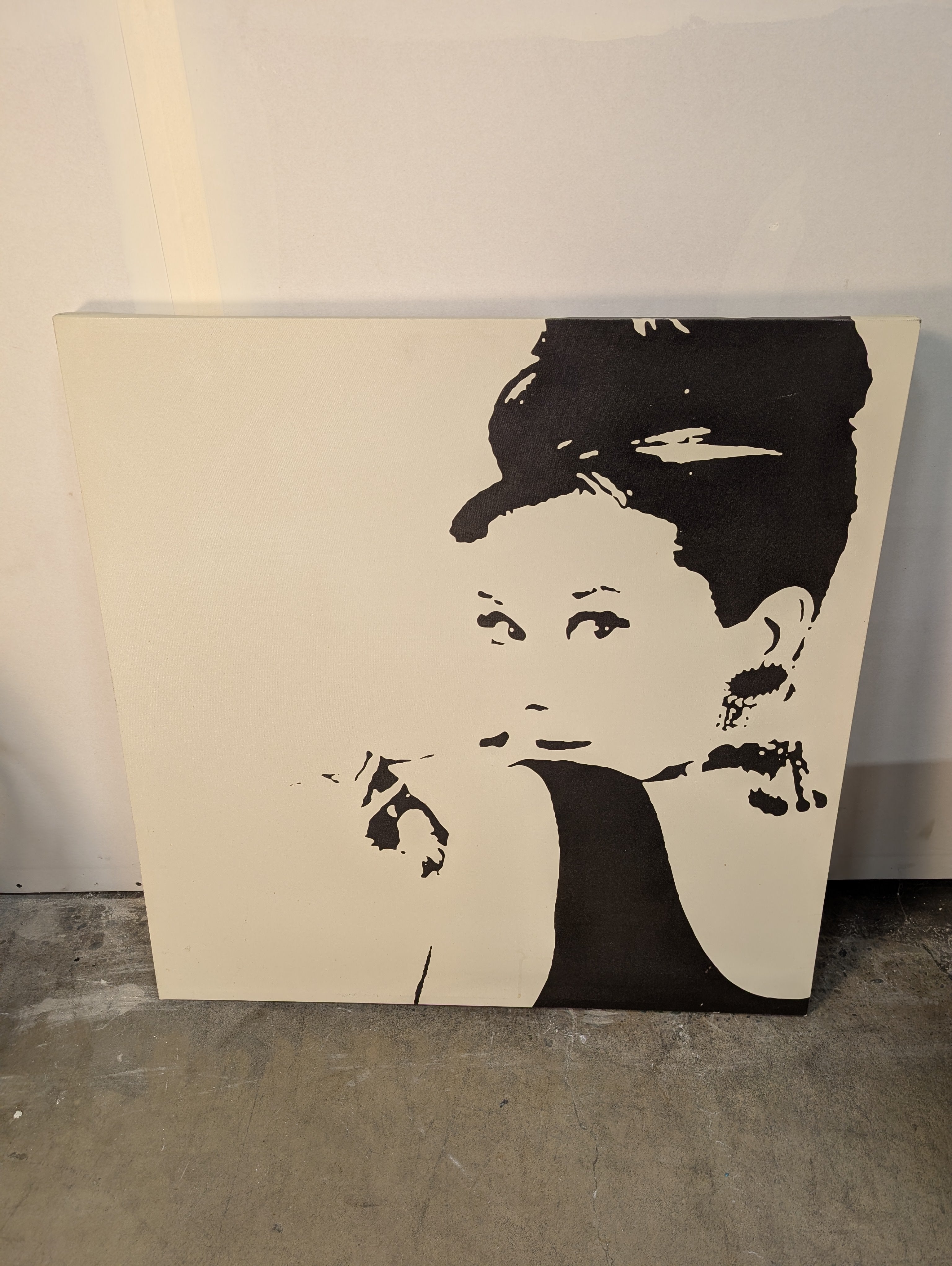Striking Monochromatic Portrait Canvas Art