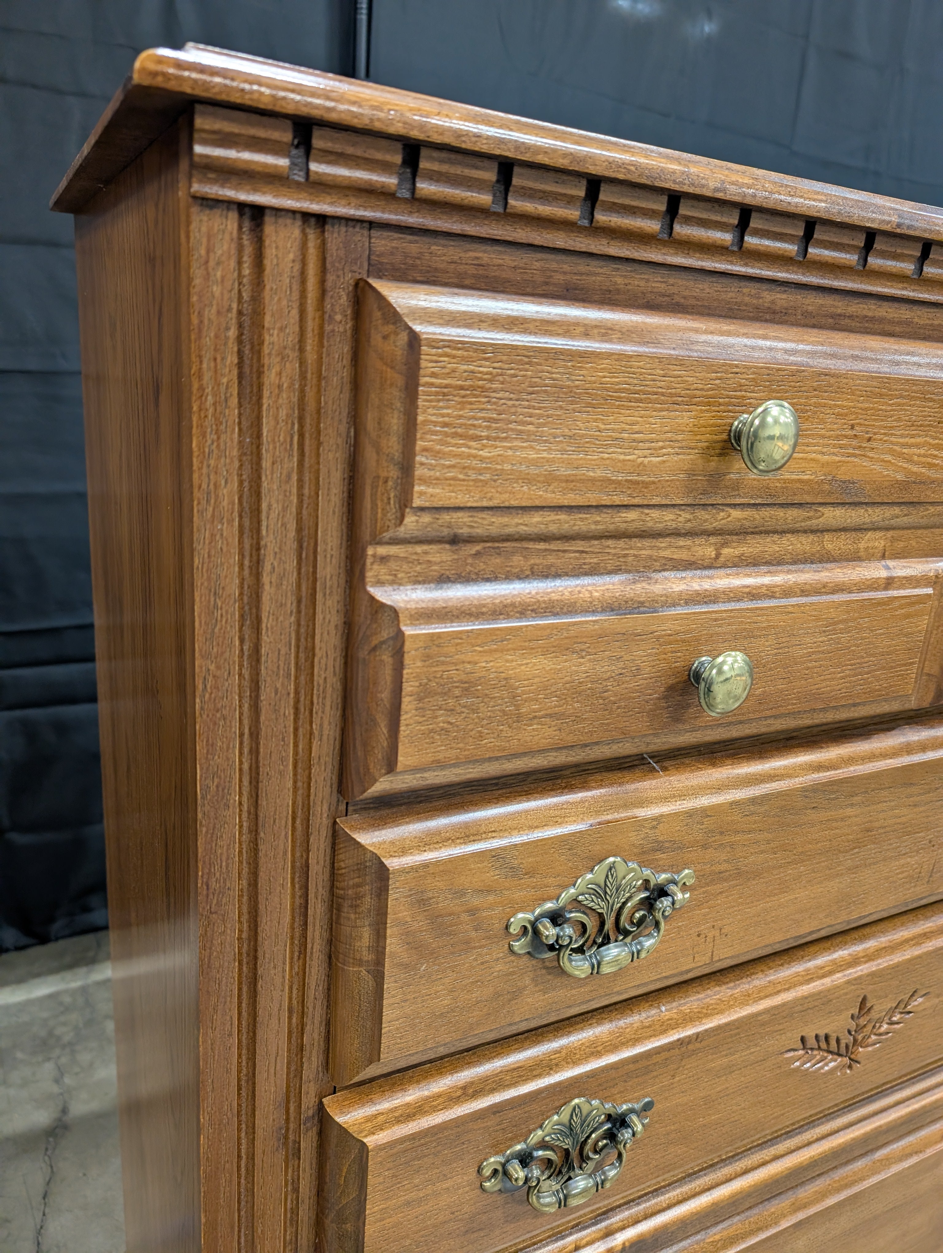 Broyhill Wood Dresser with Five Drawers