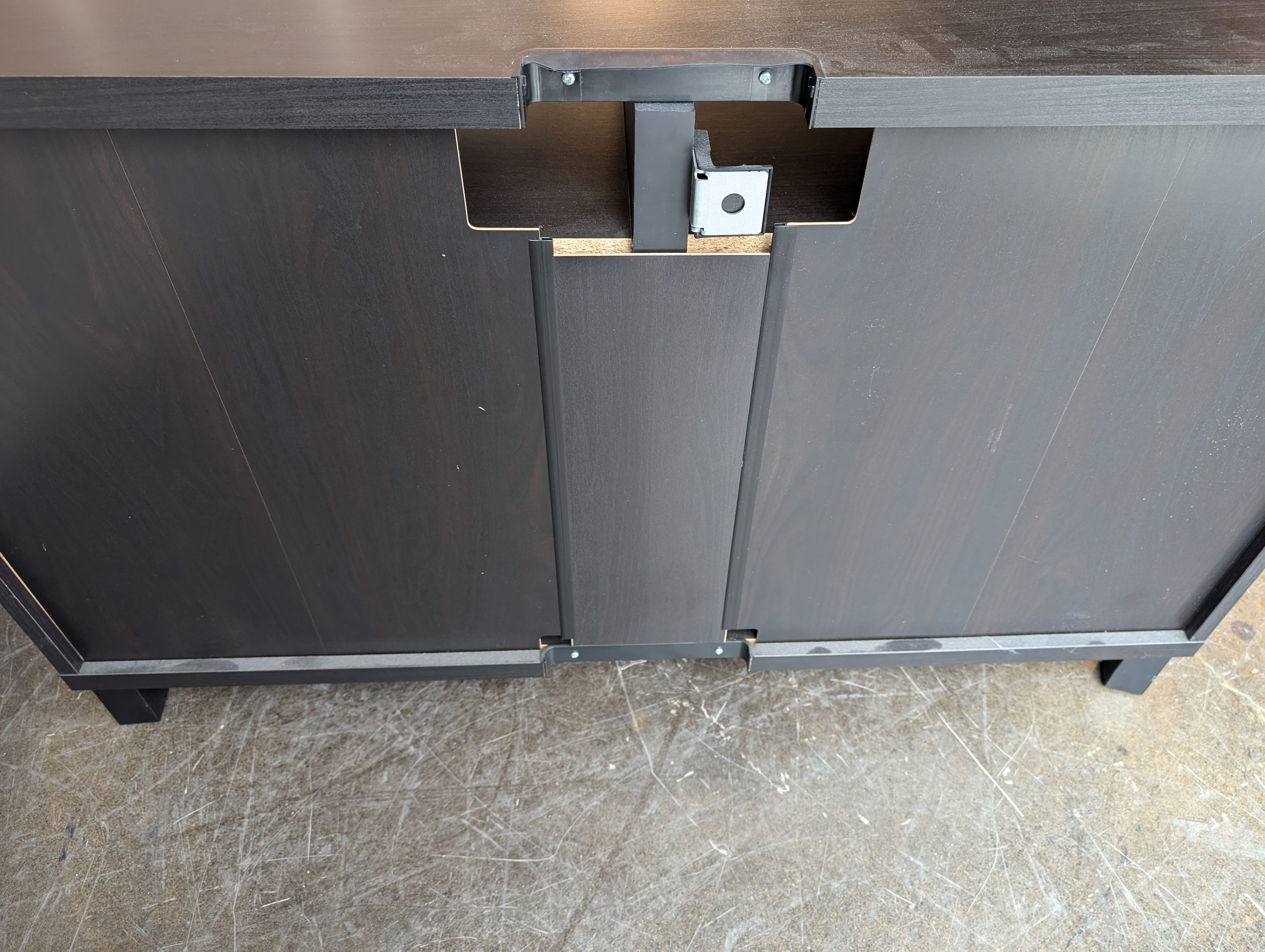 Dark Espresso Finish Media Console with Storage