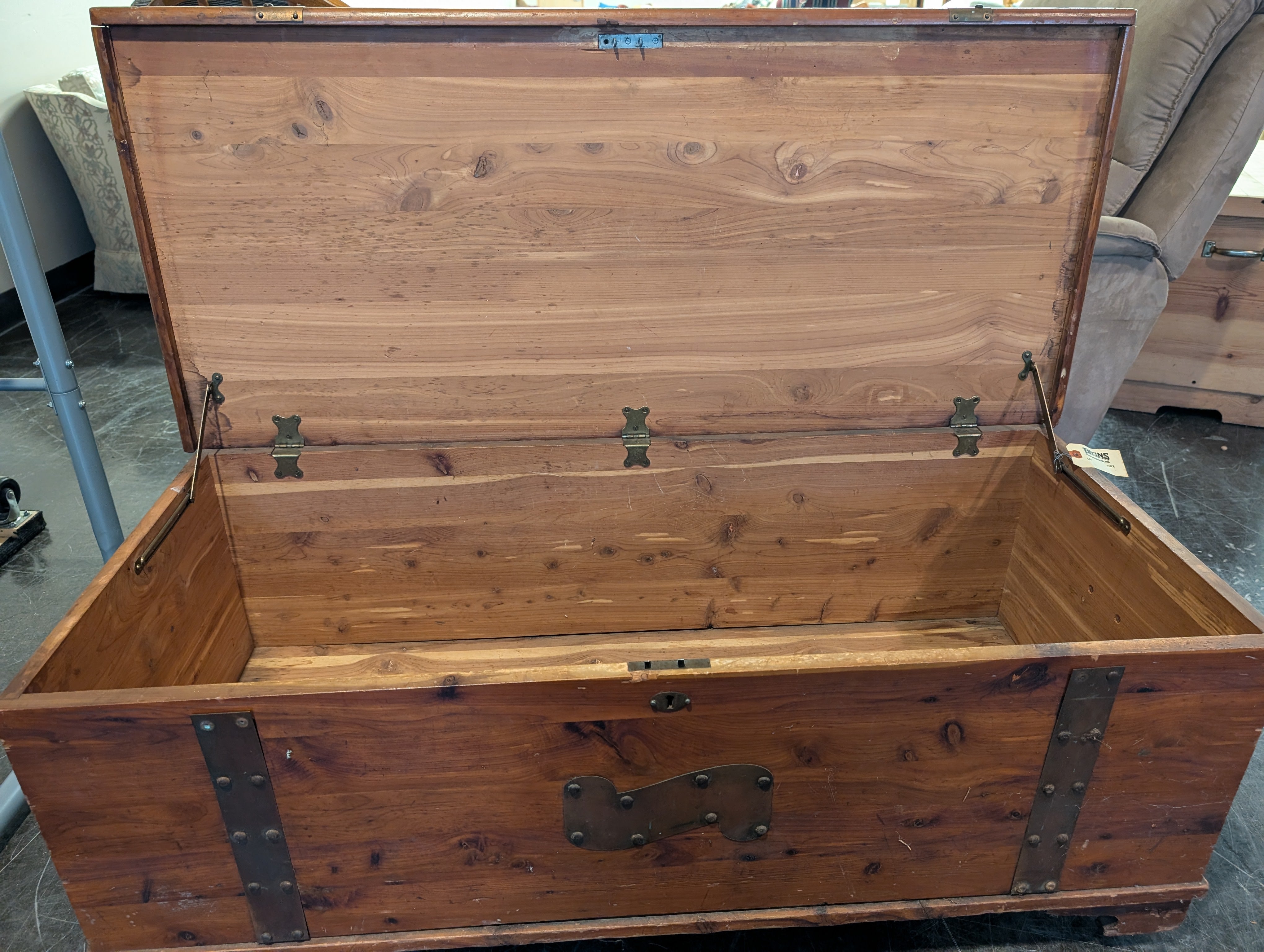 Rustic Brown Wooden Chest