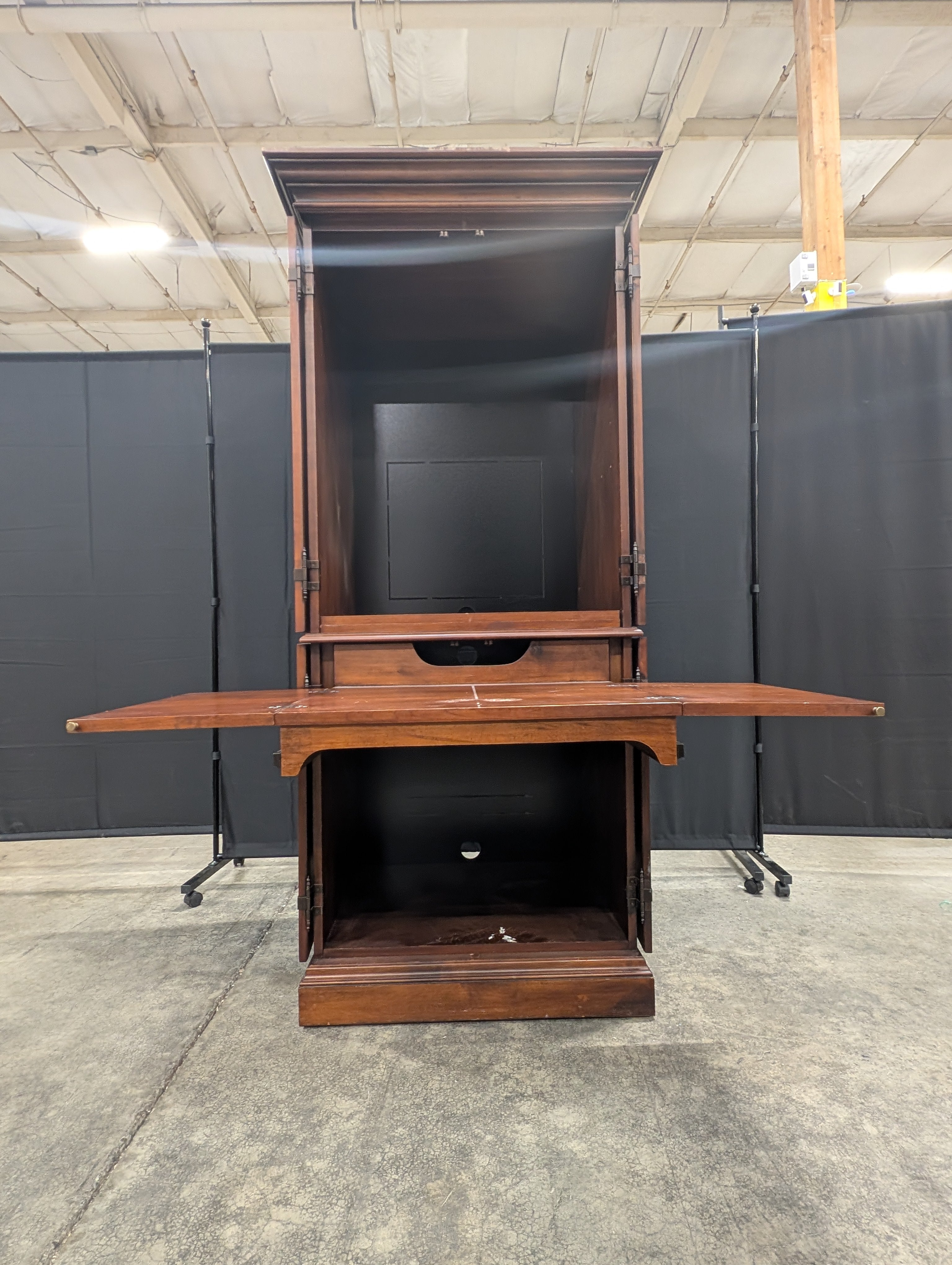 Dark Wood HEKMAN TV Armoire Cabinet