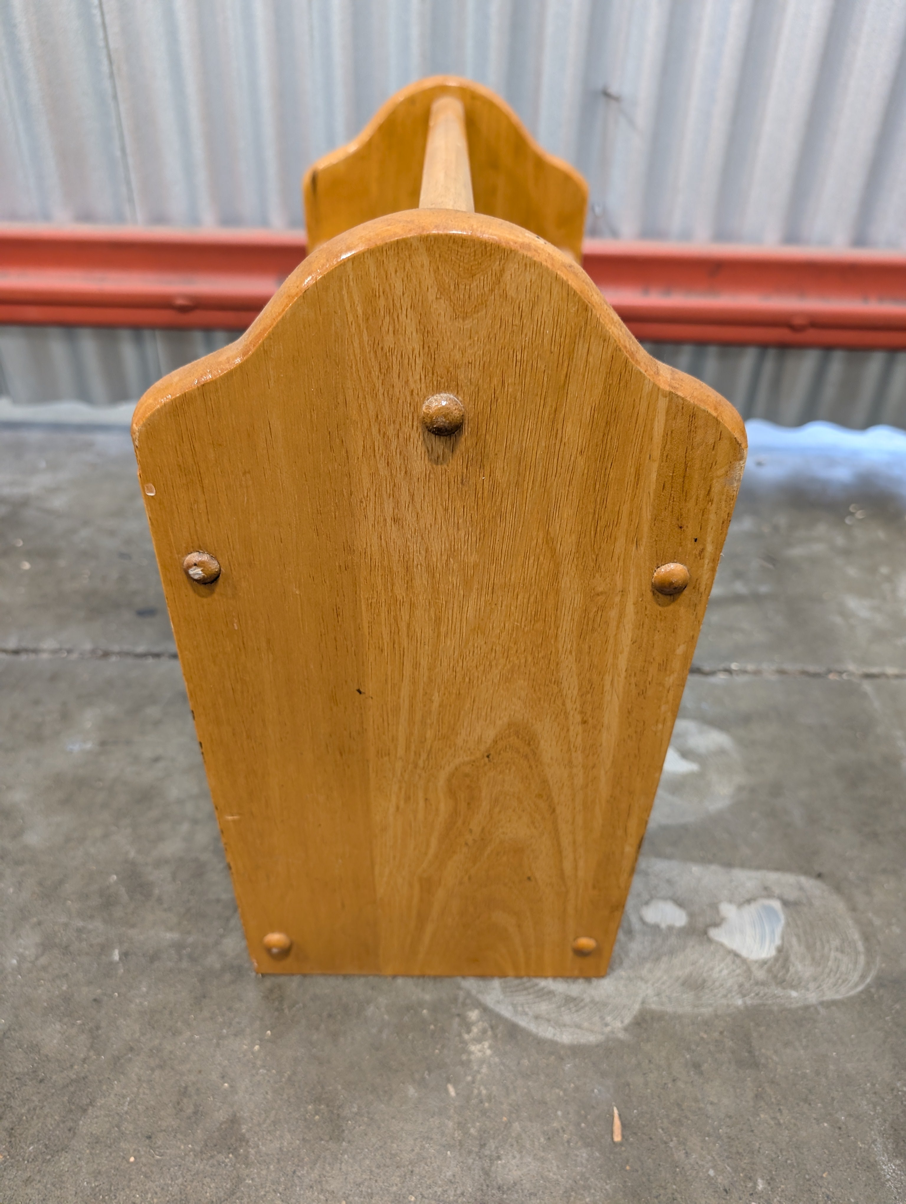 Mid-Century Modern Wood Magazine Rack