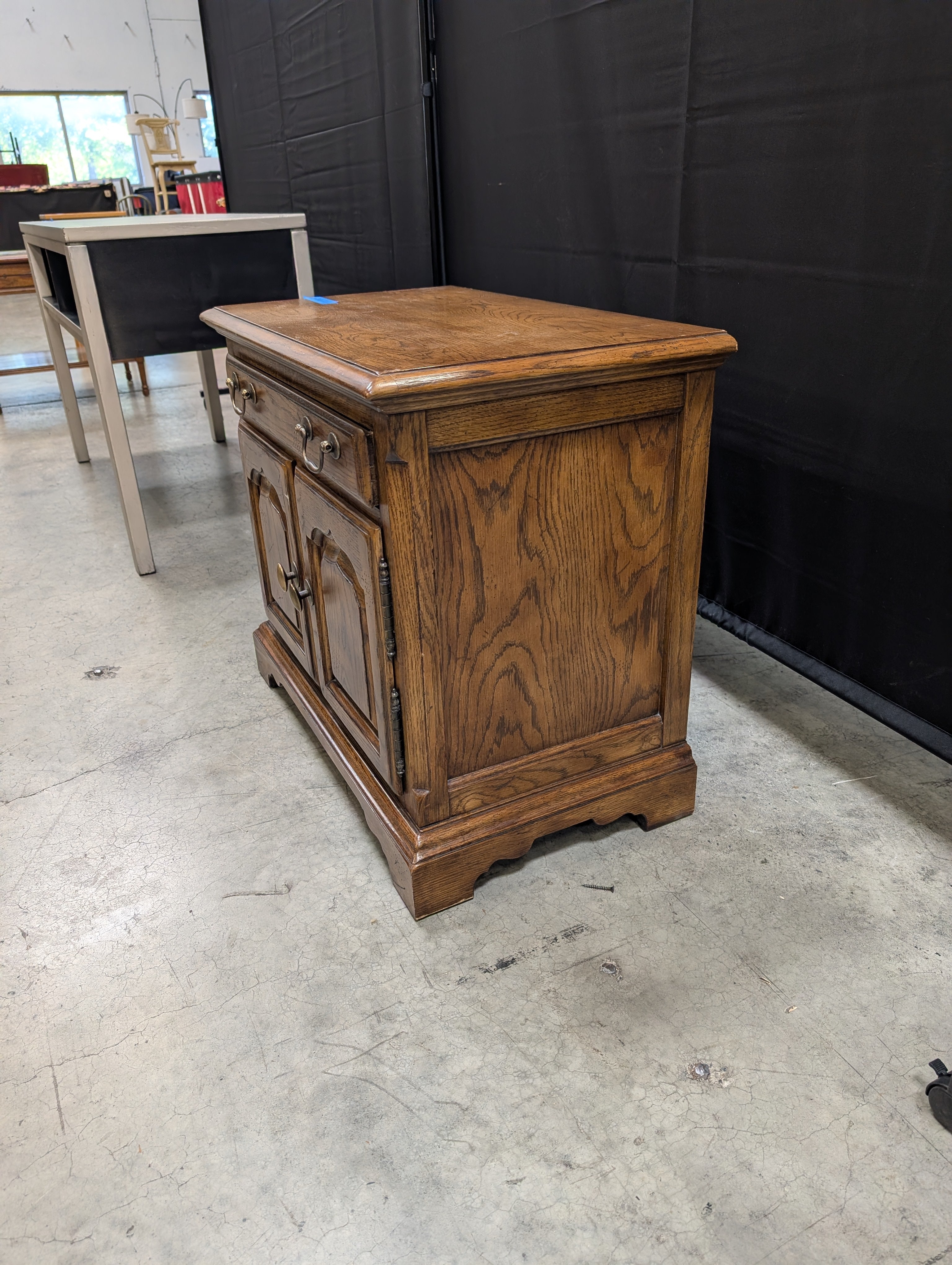 Hardwood Drexel Storage Cabinet with Paneled Doors