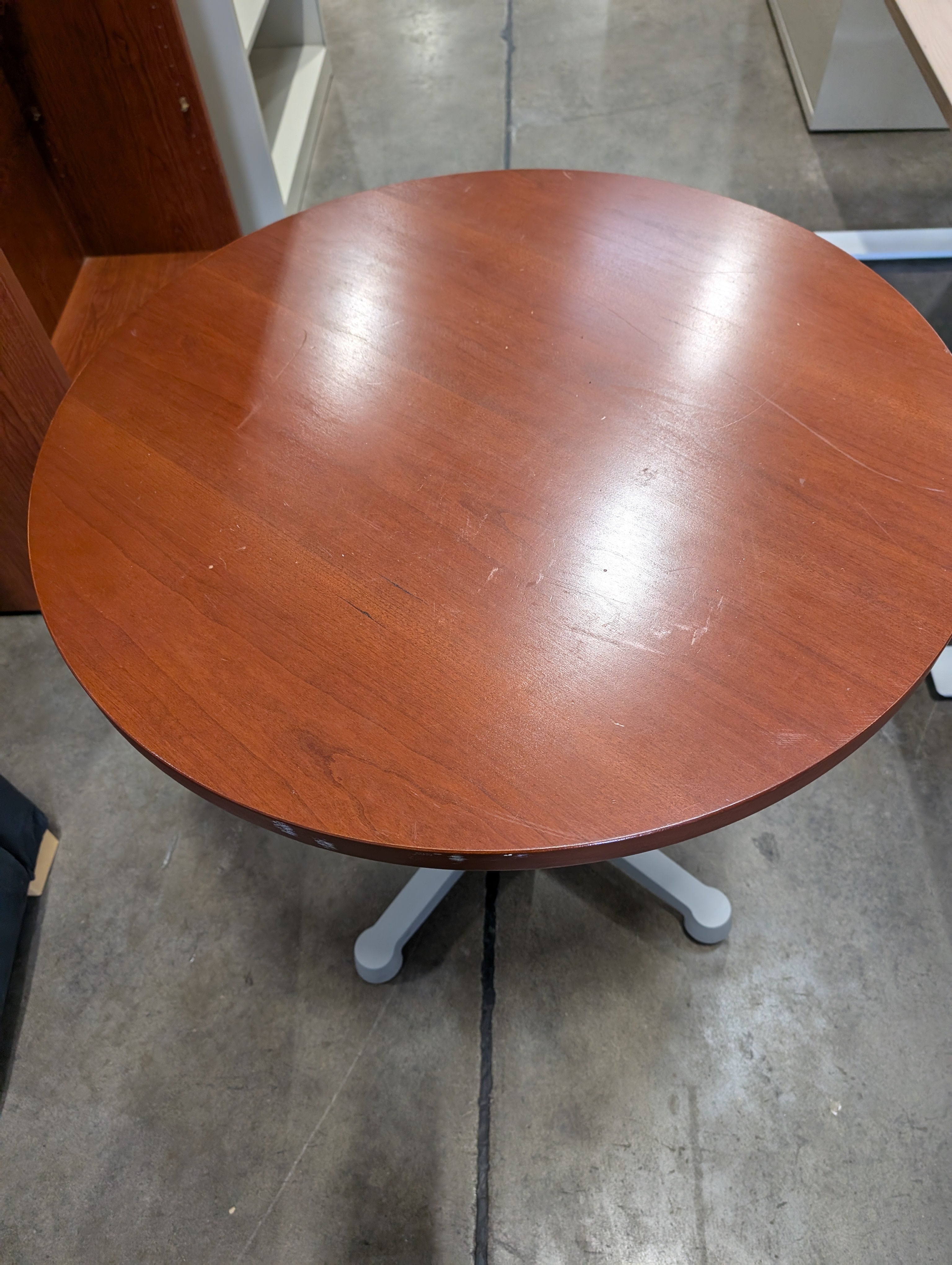 Functional Round Table with Pedestal Base