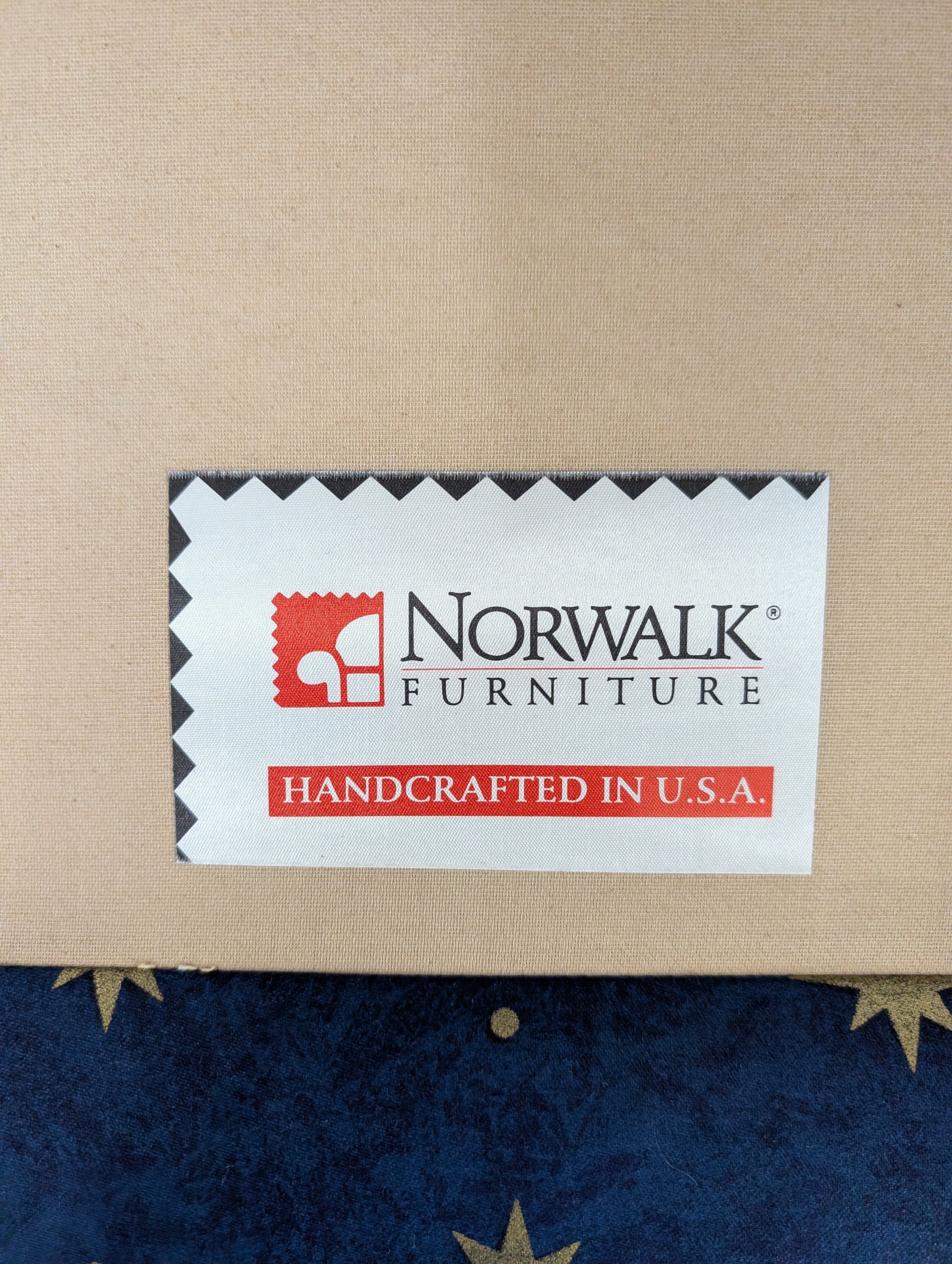 Charming Blue and Gold Star Pattern Modular Two-Piece Seating