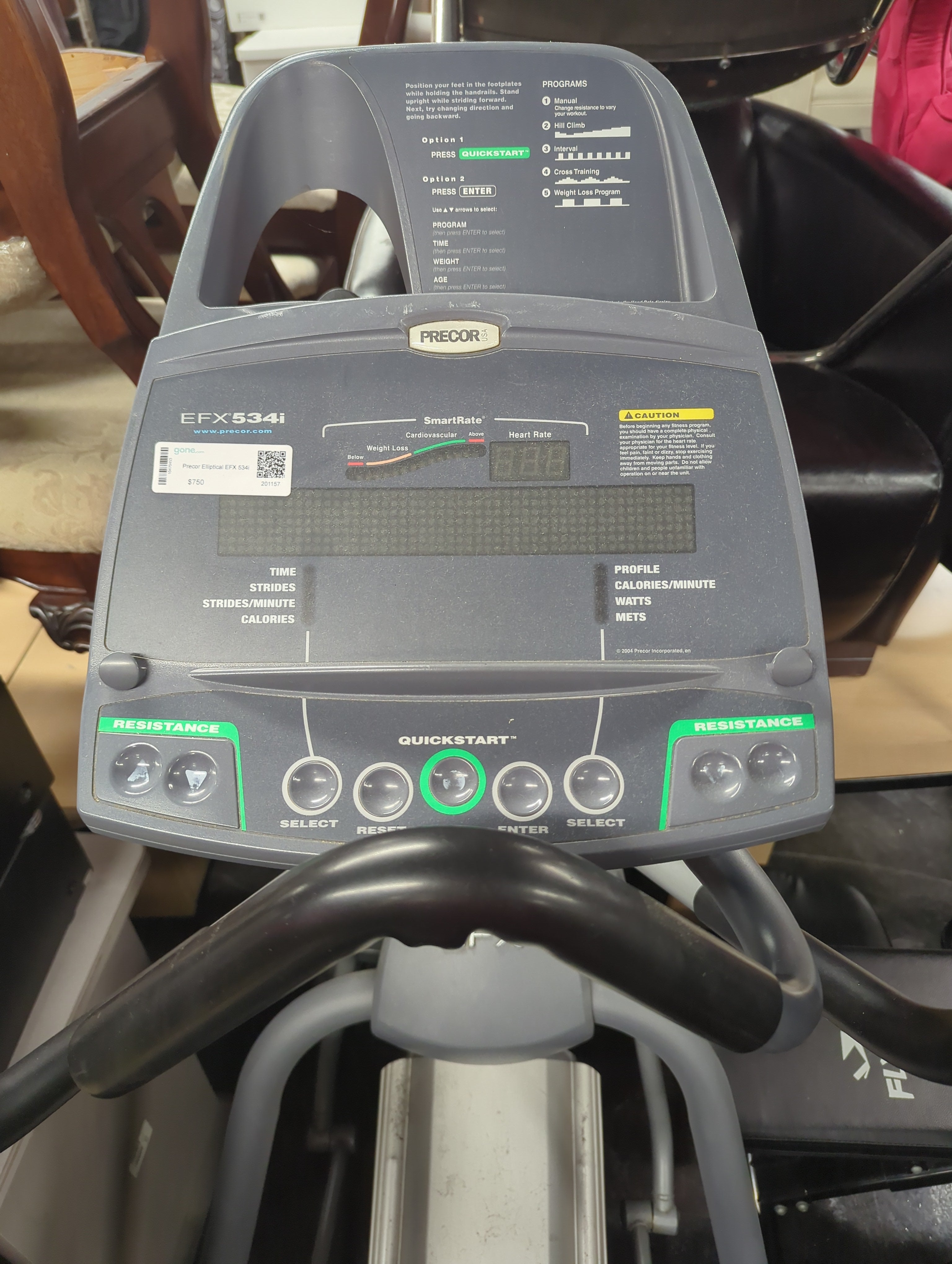 Precor Elliptical EFX 534i