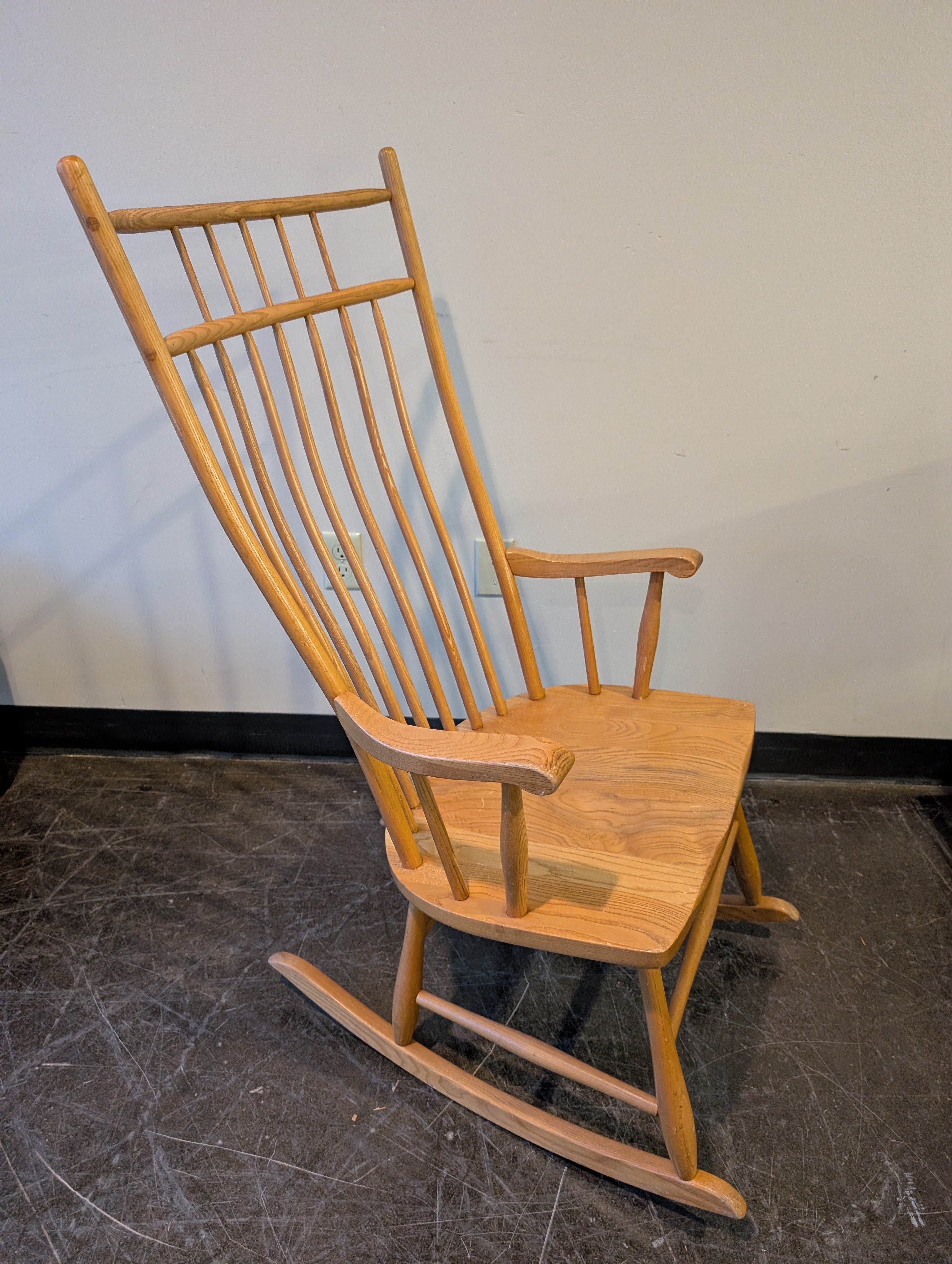 Traditional Wooden Spindle Back Rocking Chair