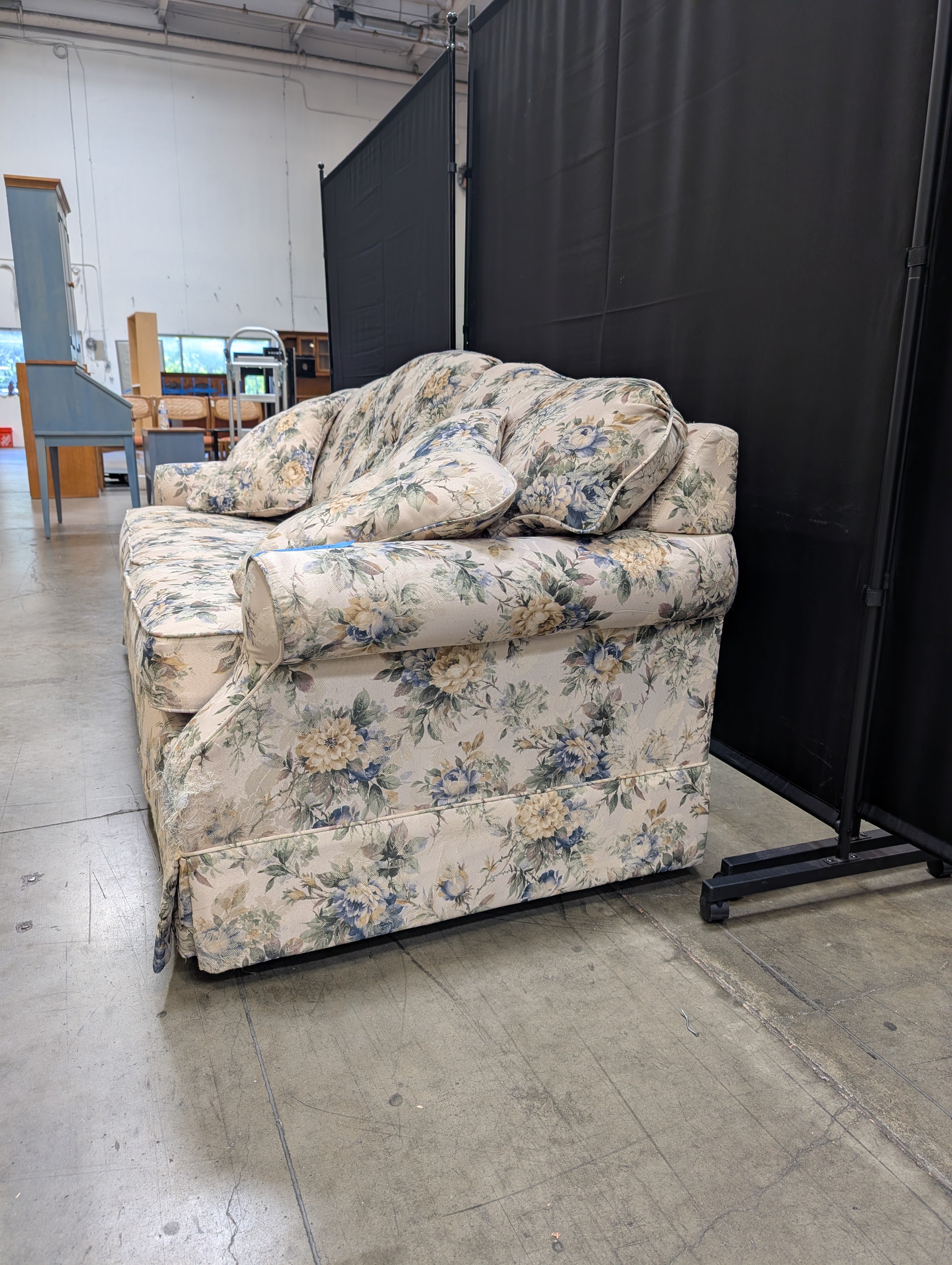 Floral Pattern LaZboy Three-Seater Sofa
