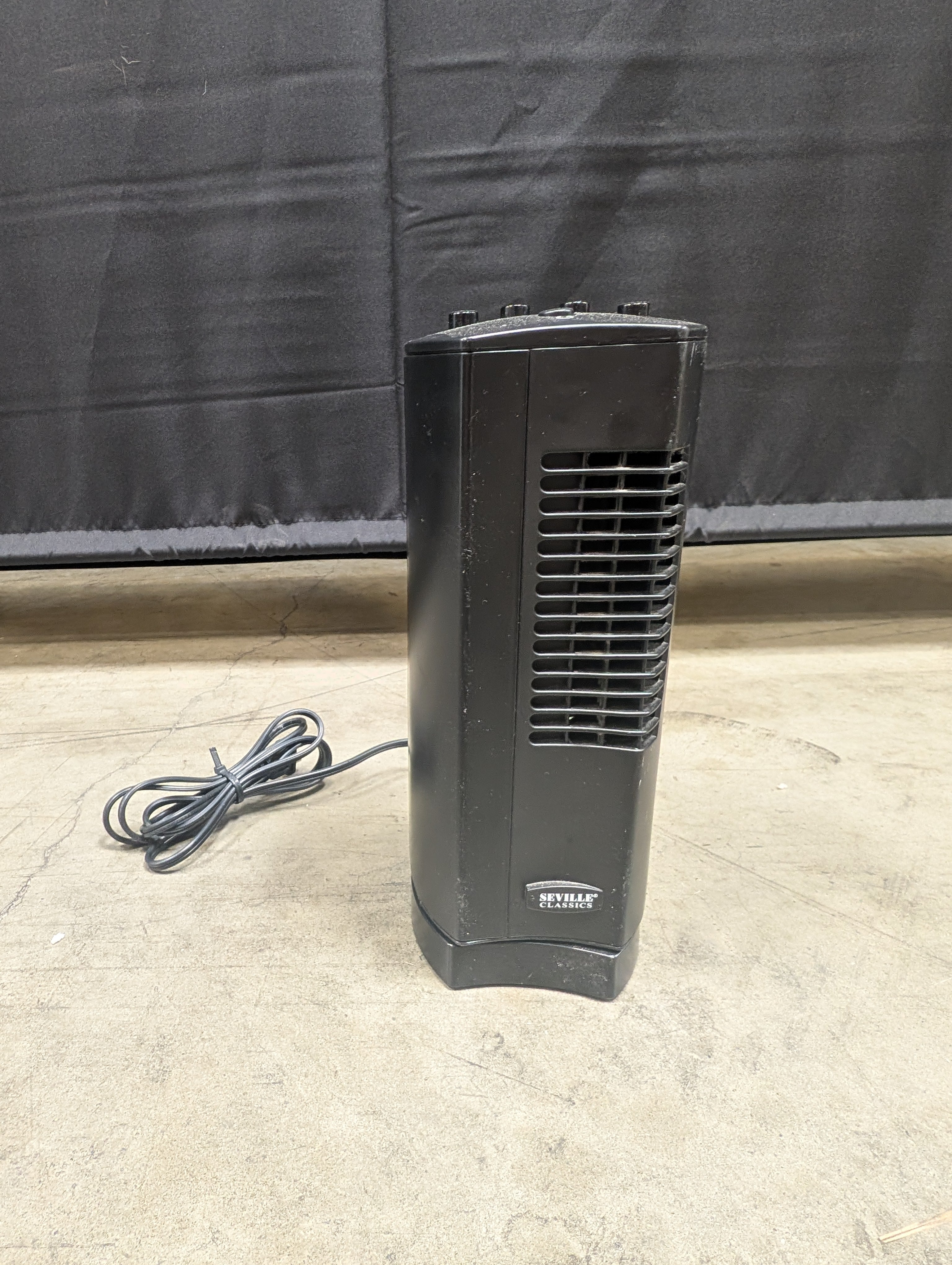 PETRAX Black Oscillating Tower Fan