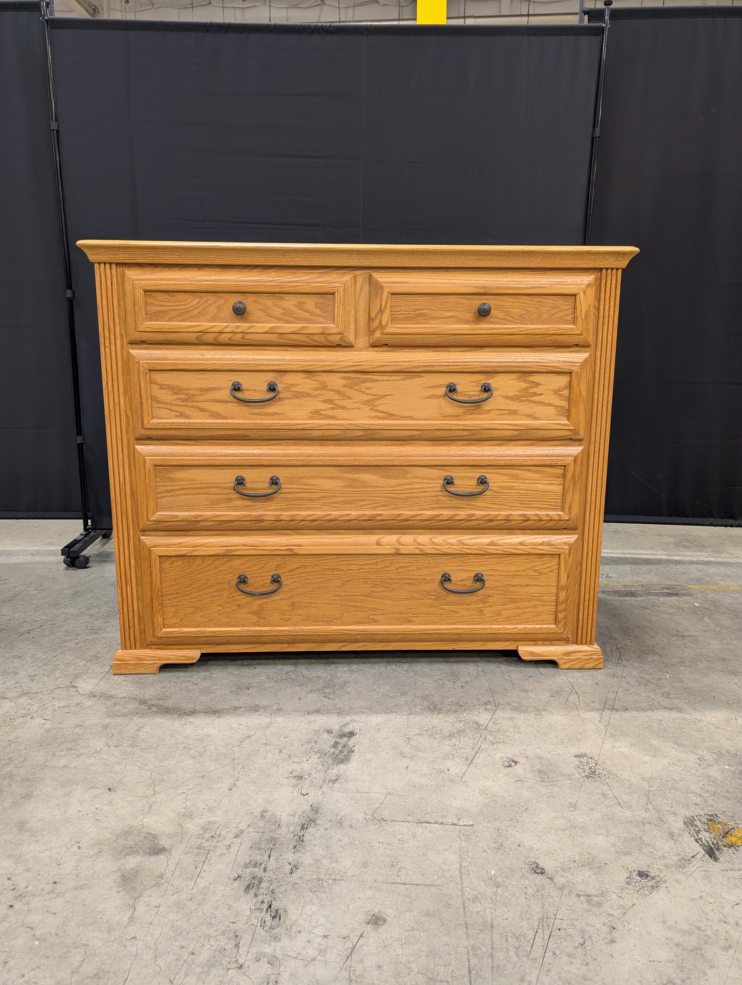 Oak Thornwood Five Drawer Dresser