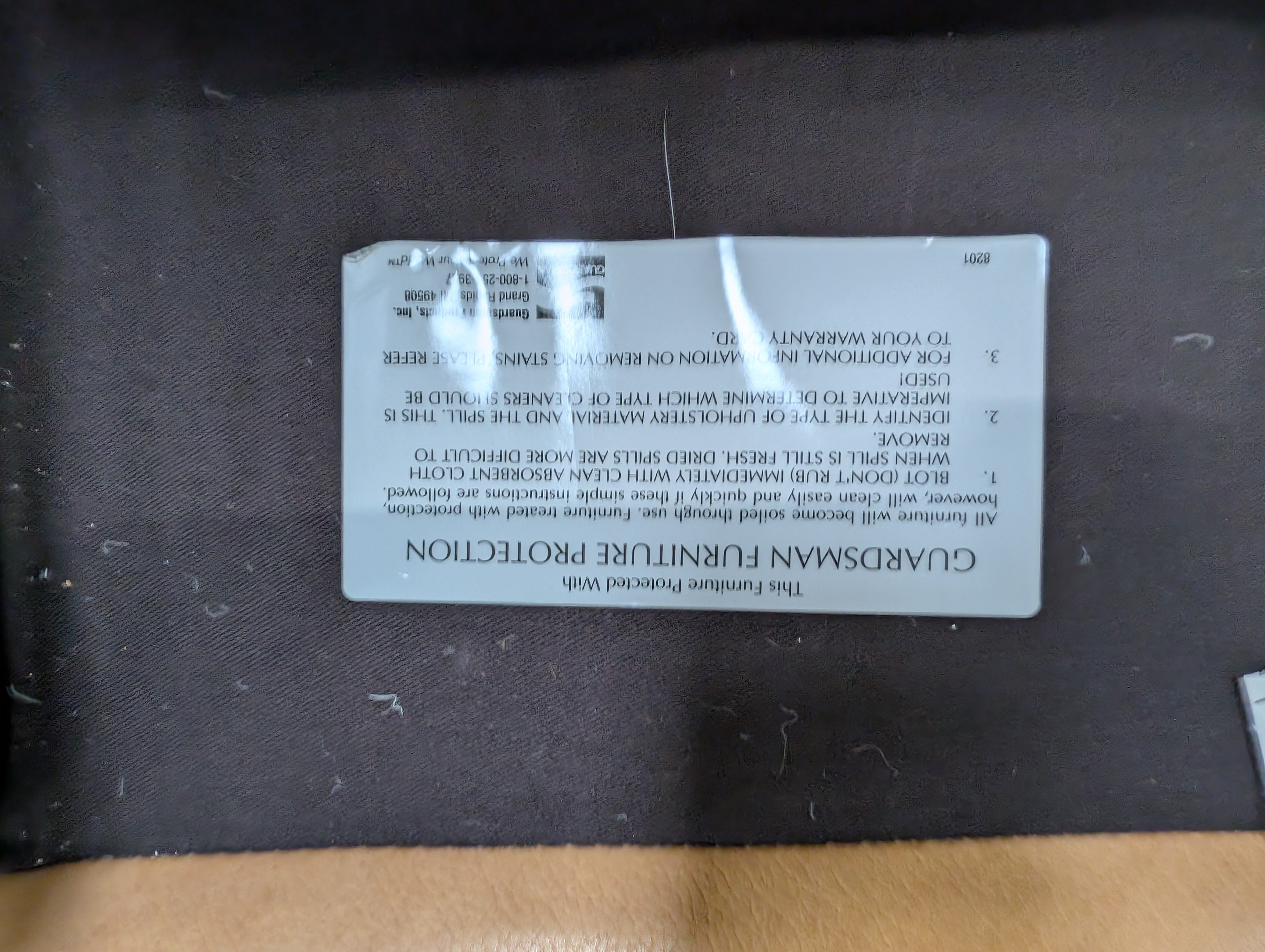 Tan Leather ETHAN ALLEN Armchair with Matching Ottoman