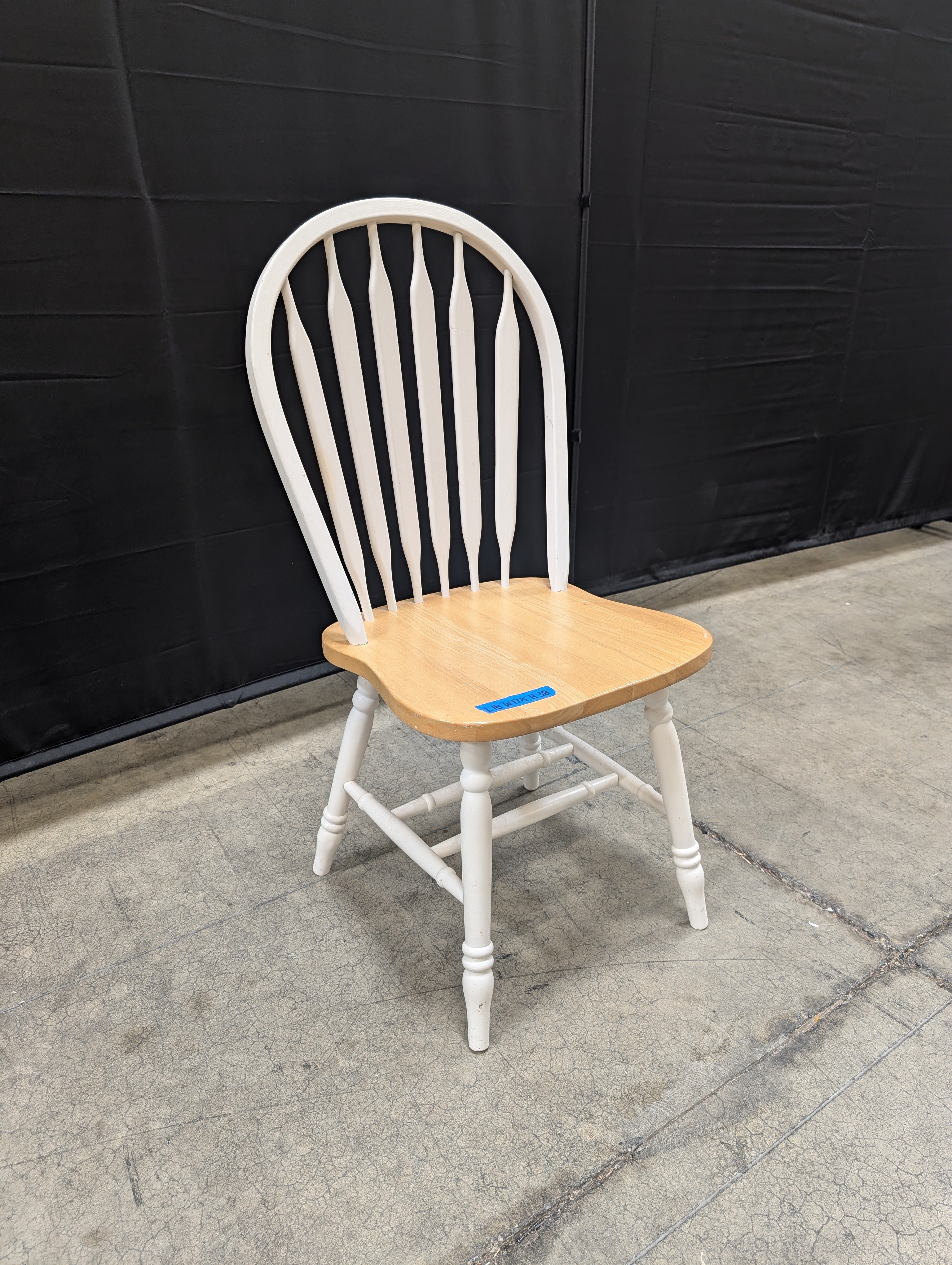 Two-Tone Windsor Style Wood Chair