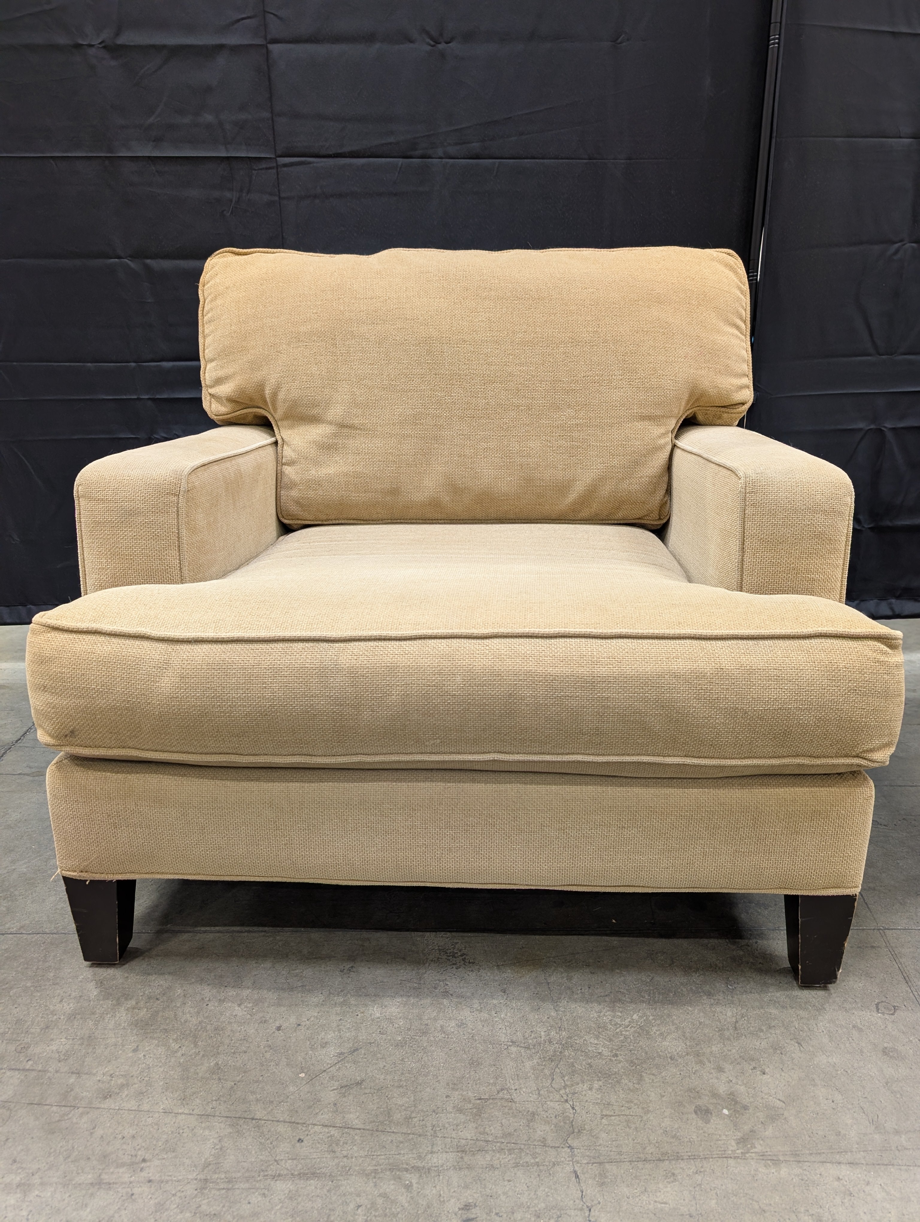 Neutral Tone Upholstered Arm Chair Component